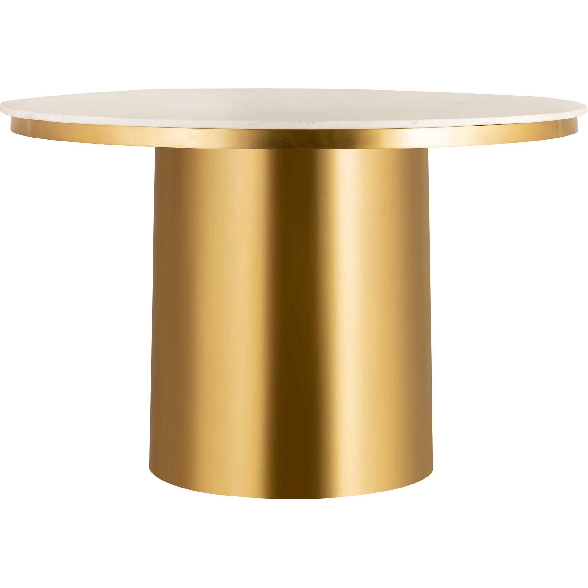 Alisha Marble Dining Table Gold/White - Image 2