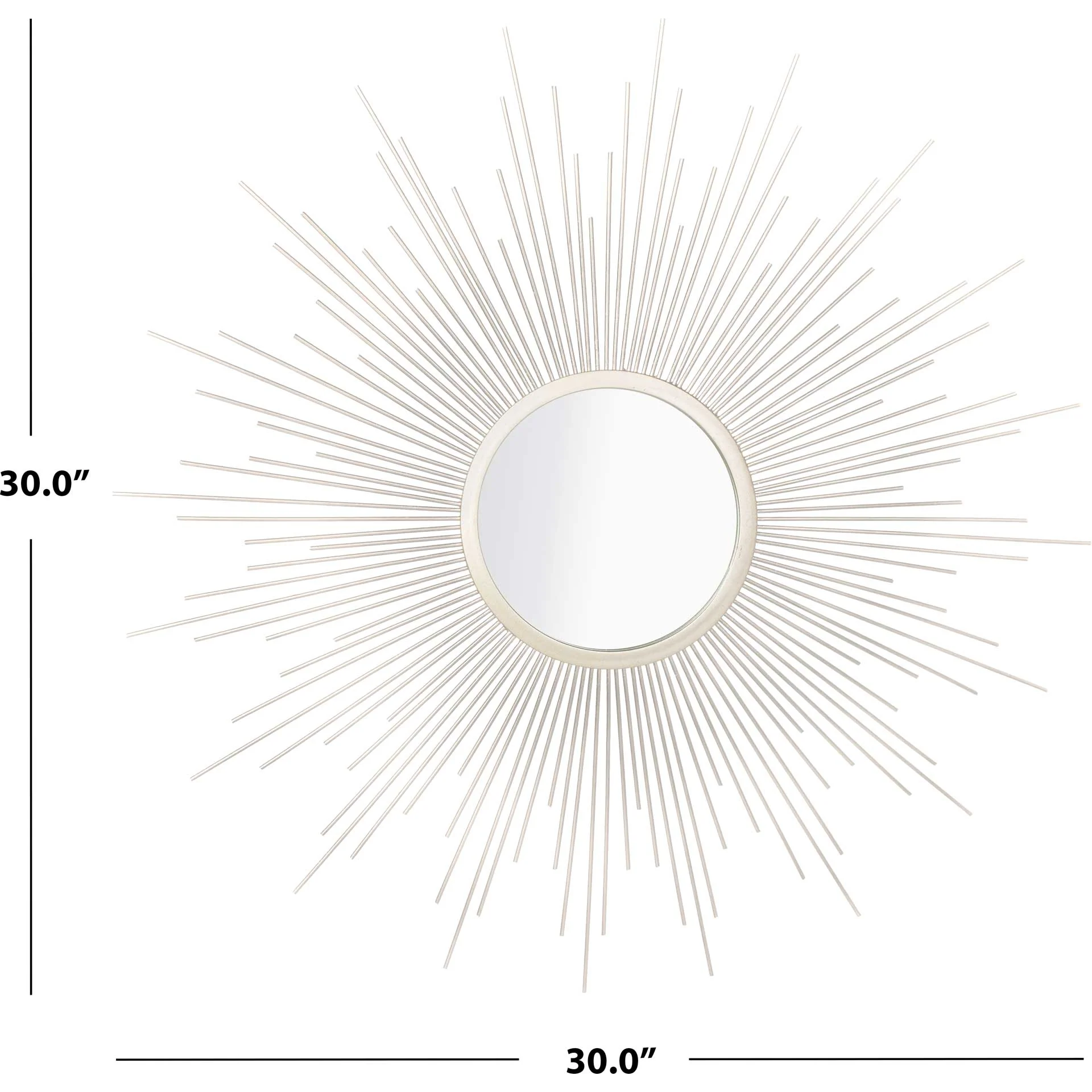 Alisha Sunburst Mirror Silver - Image 2