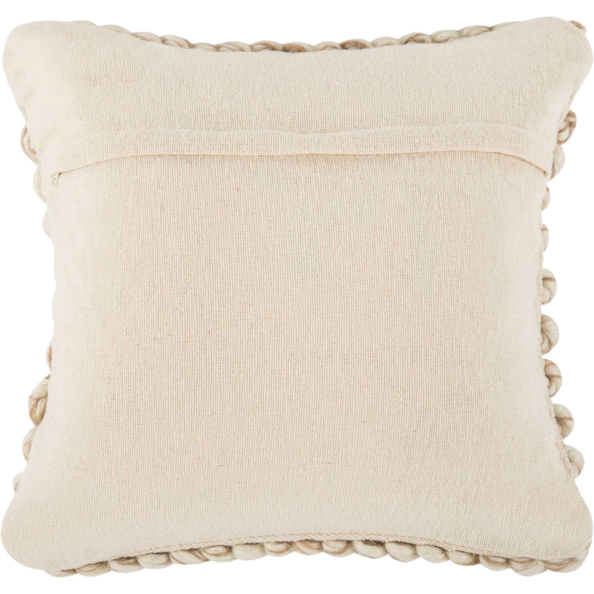All Over Braid Pillow Natural Taupe Blend - Image 2