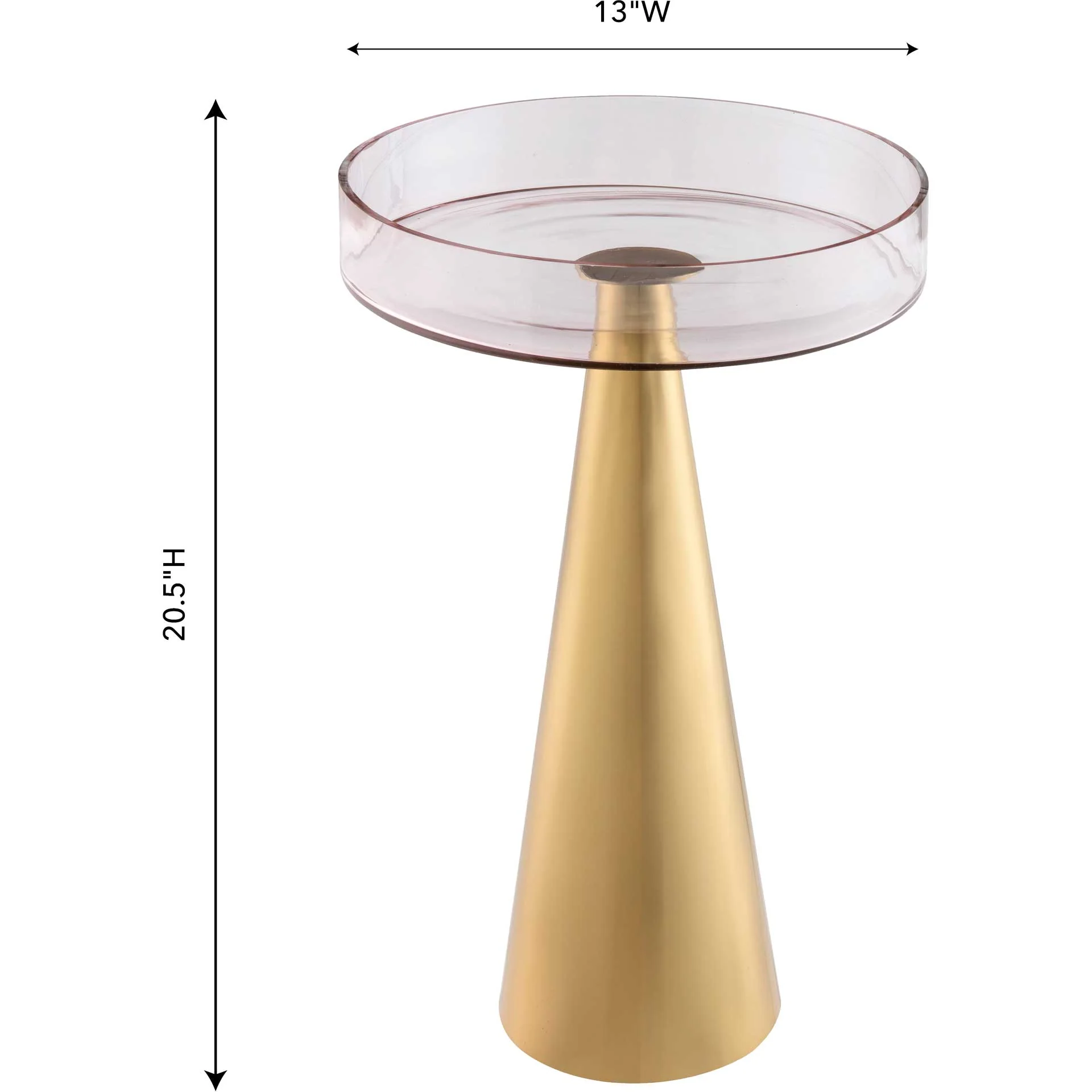Allegory Side Table Gold/Pink - Image 7