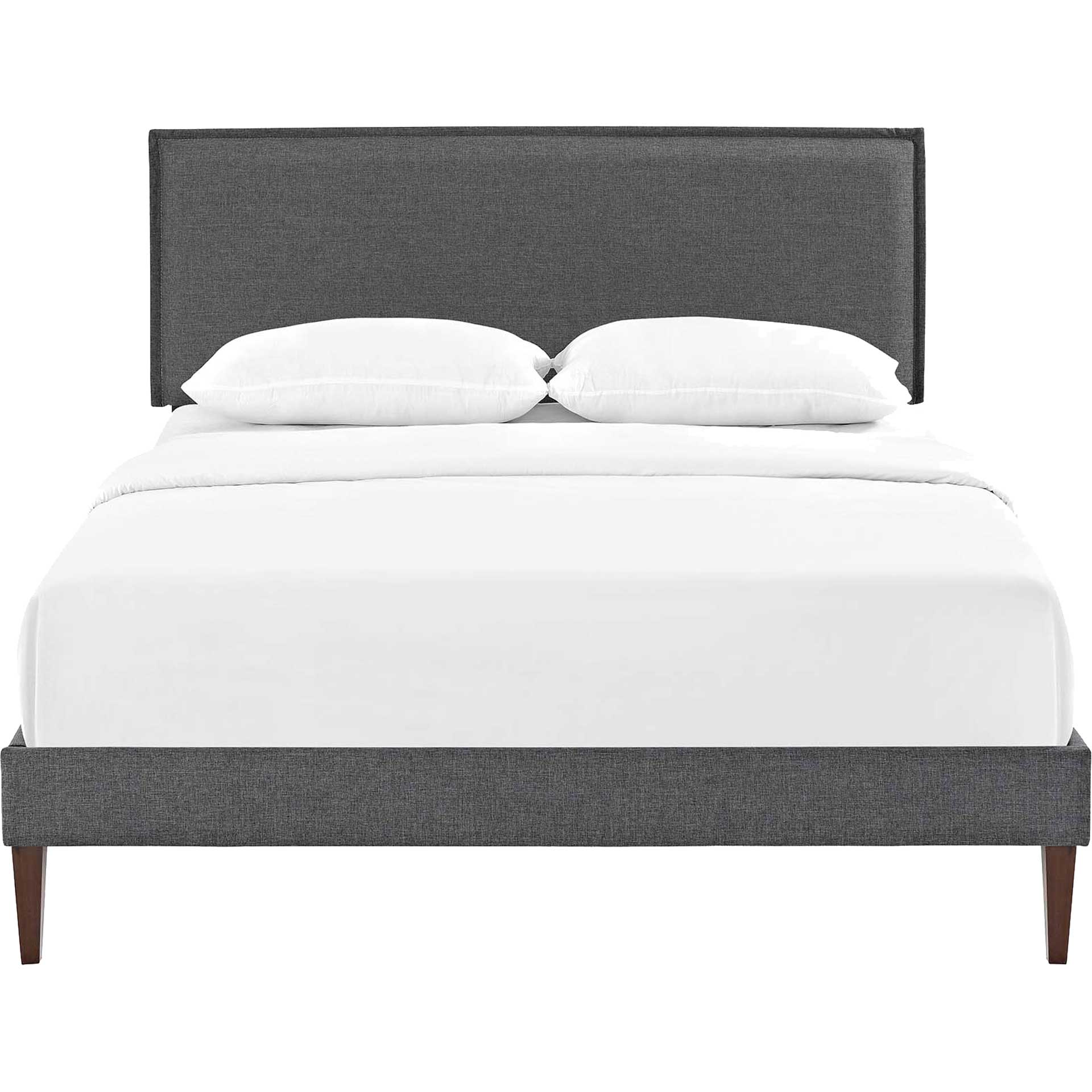 Allen Fabric Platform Bed Gray - Image 2
