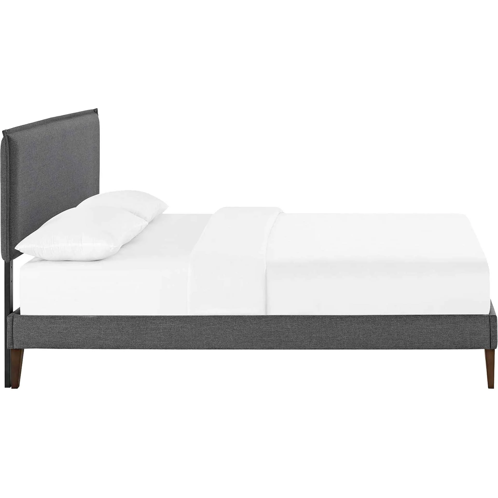 Allen Fabric Platform Bed Gray - Image 3