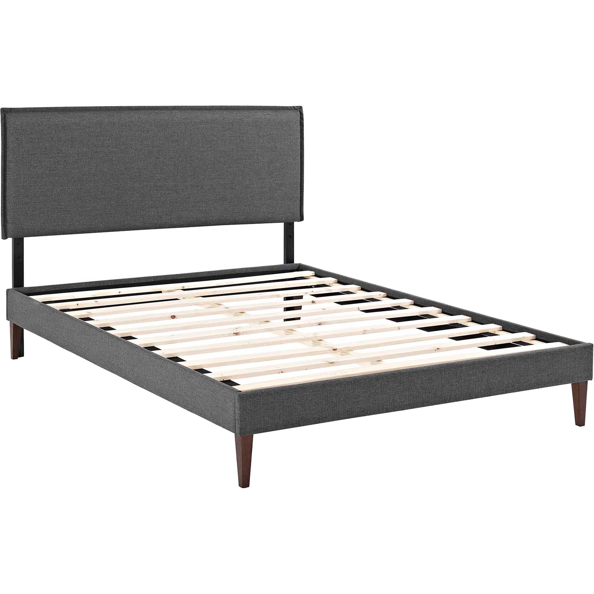 Allen Fabric Platform Bed Gray - Image 4