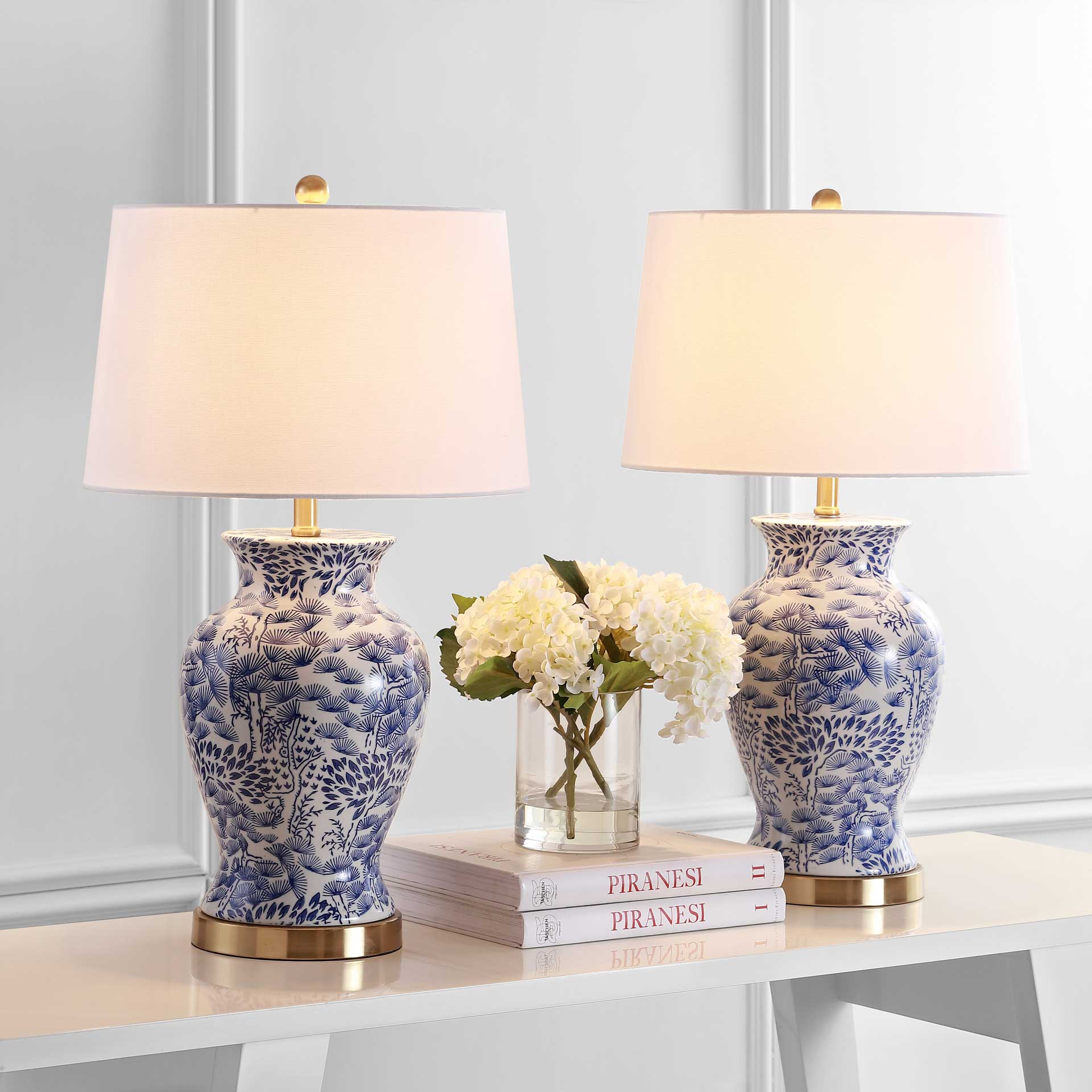 Alma Table Lamp Blue/White (Set of 2) - Image 4