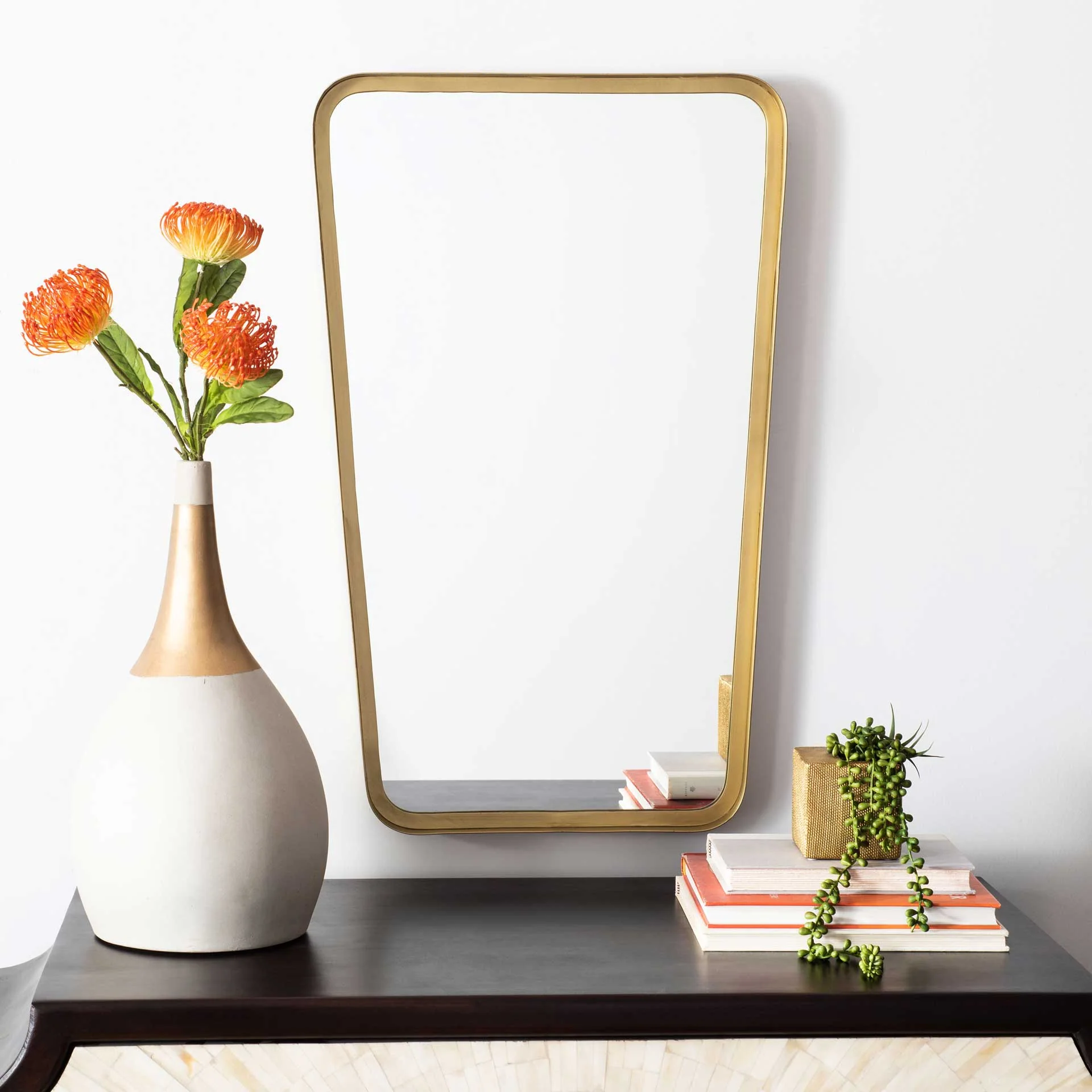 Alwyn Mirror Brushed Brass - Image 3