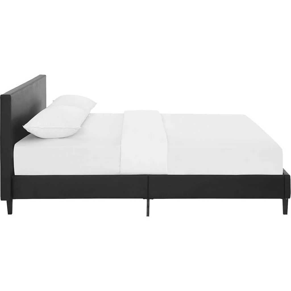 Alwyn Vinyl Bed Black - Image 2