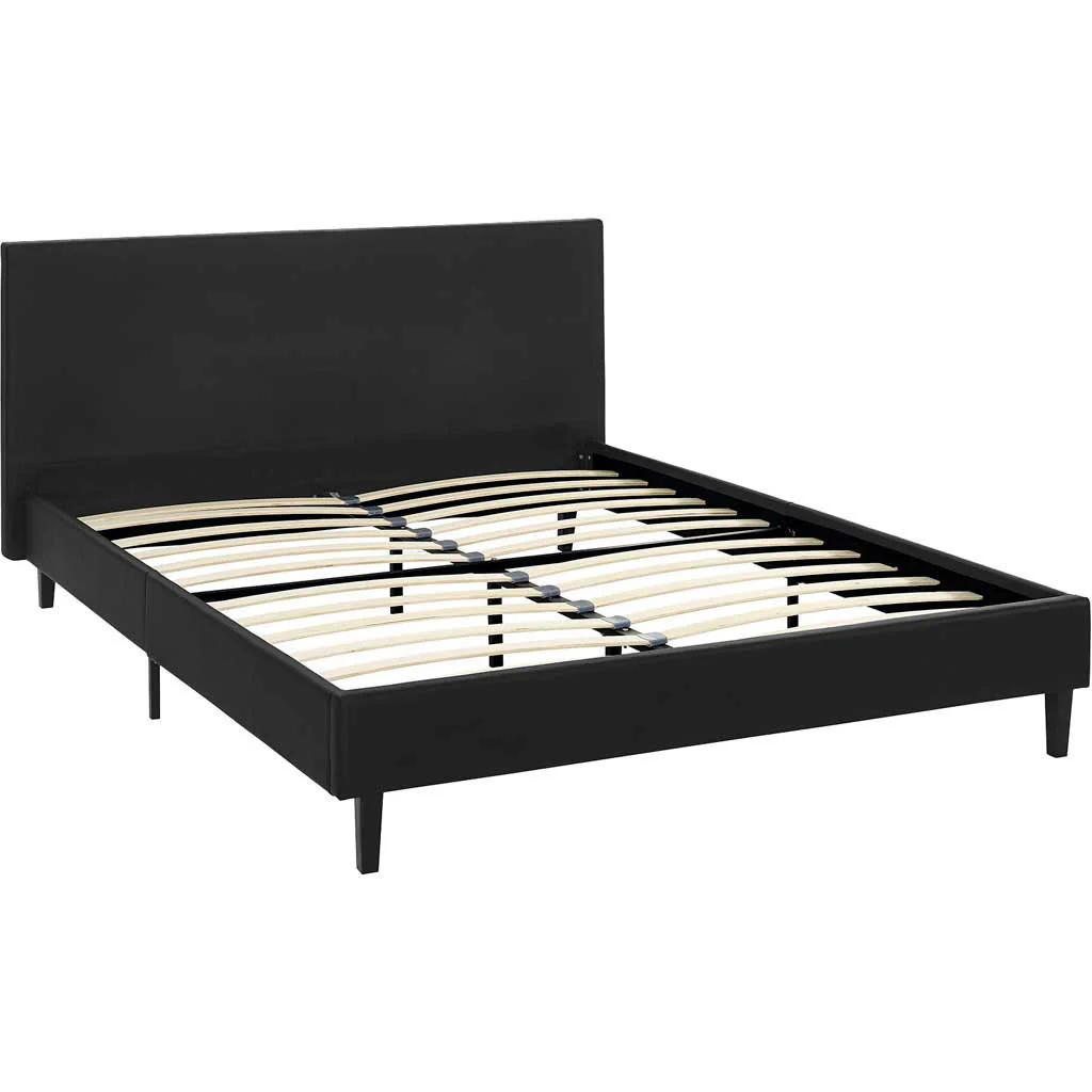 Alwyn Vinyl Bed Black - Image 4