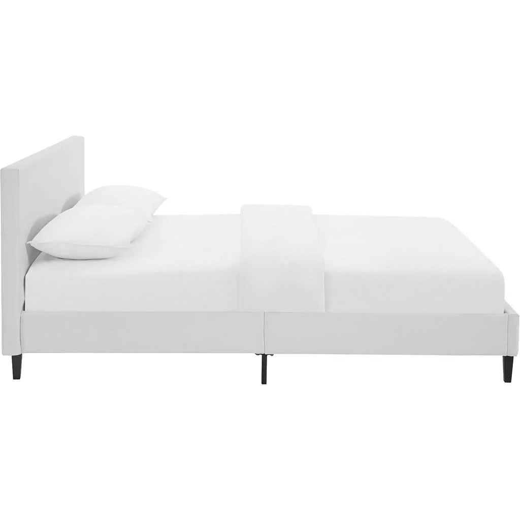 Alwyn Vinyl Bed White - Image 3