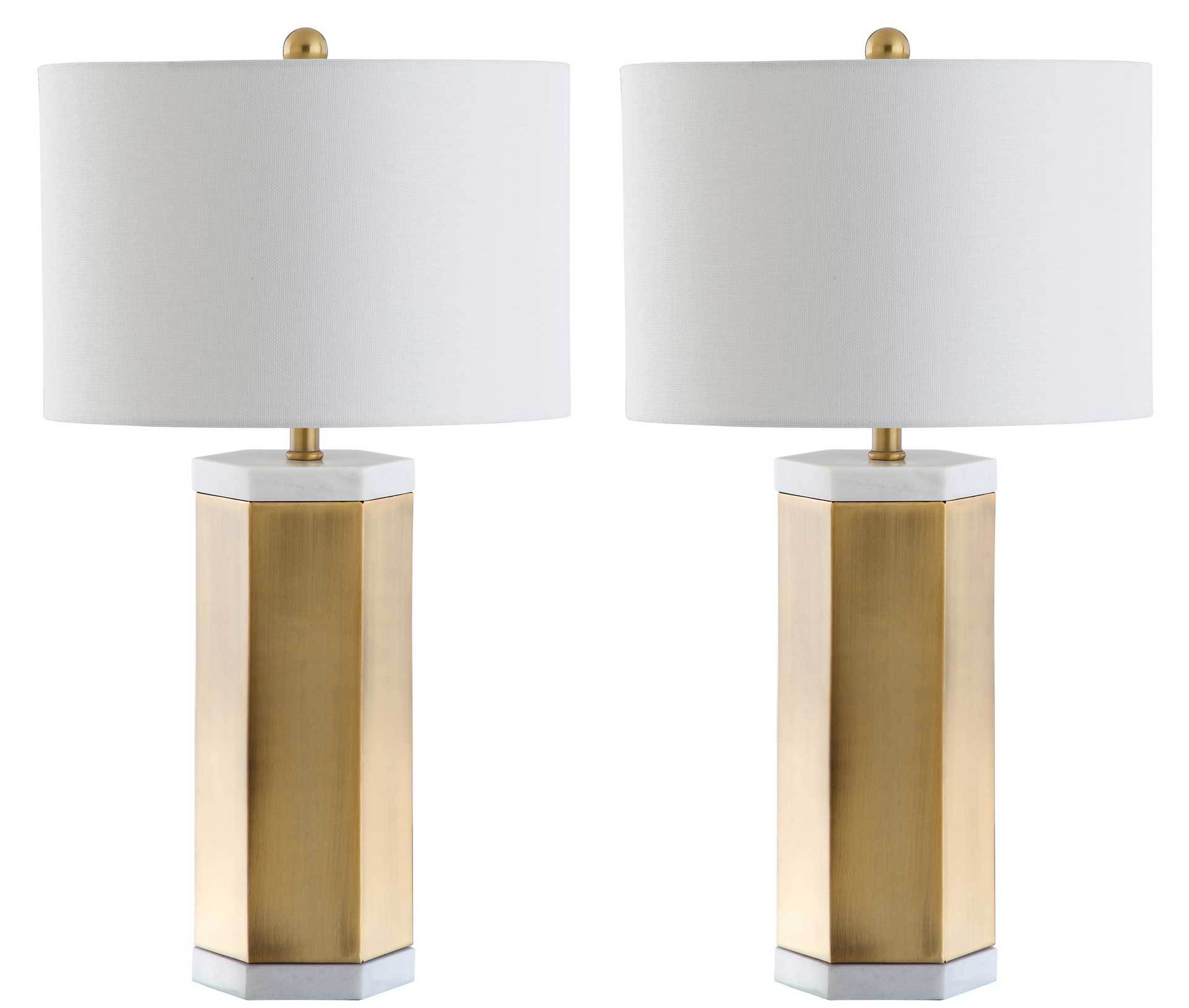 Alyra Table Lamp White/Brass Gold (Set of 2) - Image 3