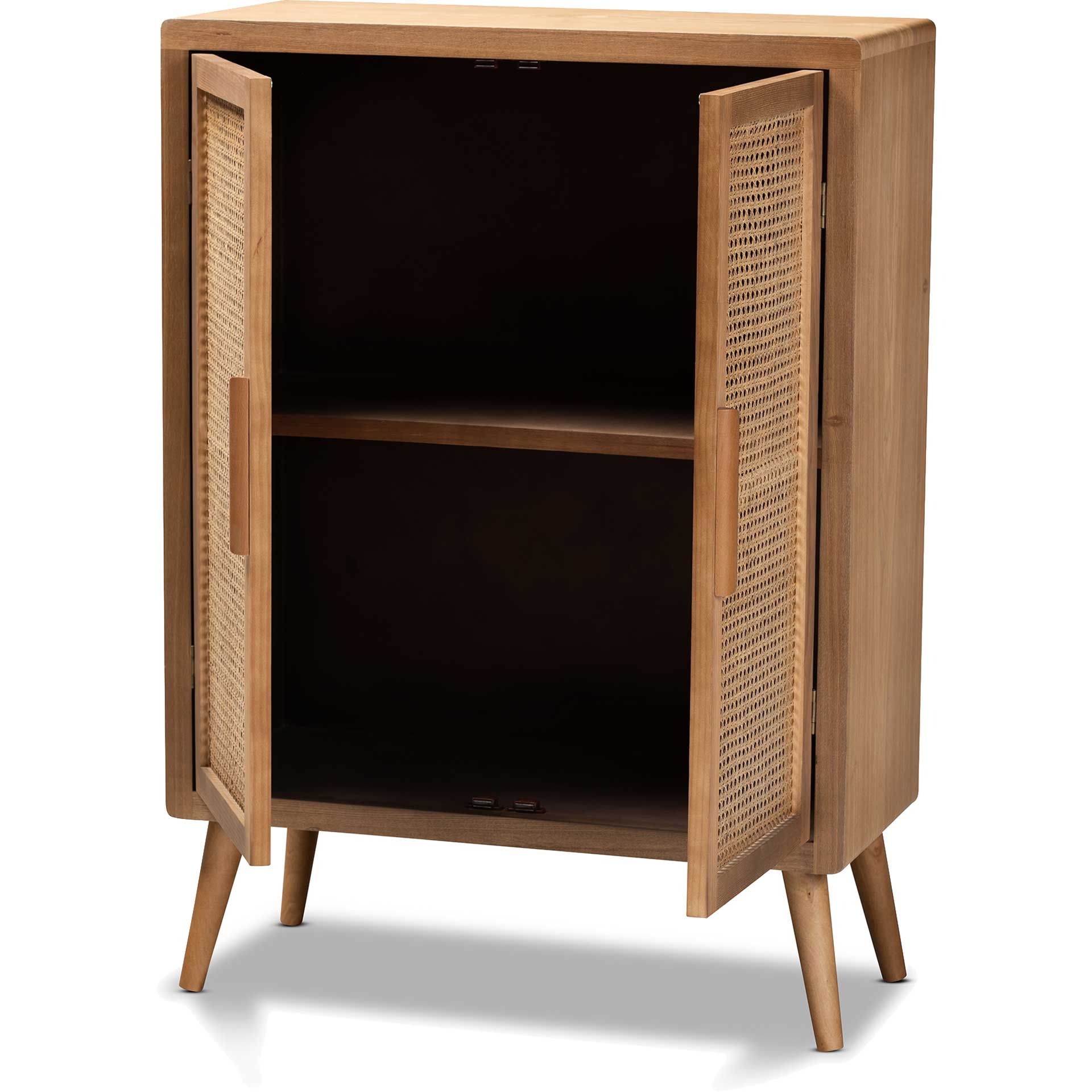 Alyssa 2-Door Storage Cabinet Medium Oak - Image 4