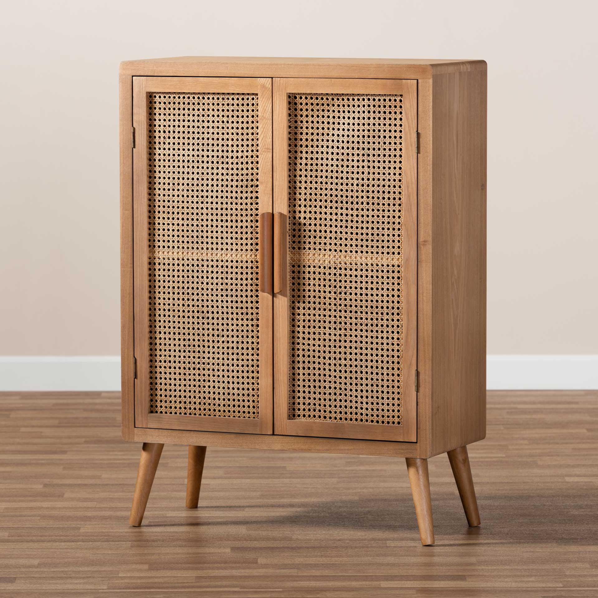 Alyssa 2-Door Storage Cabinet Medium Oak - Image 8