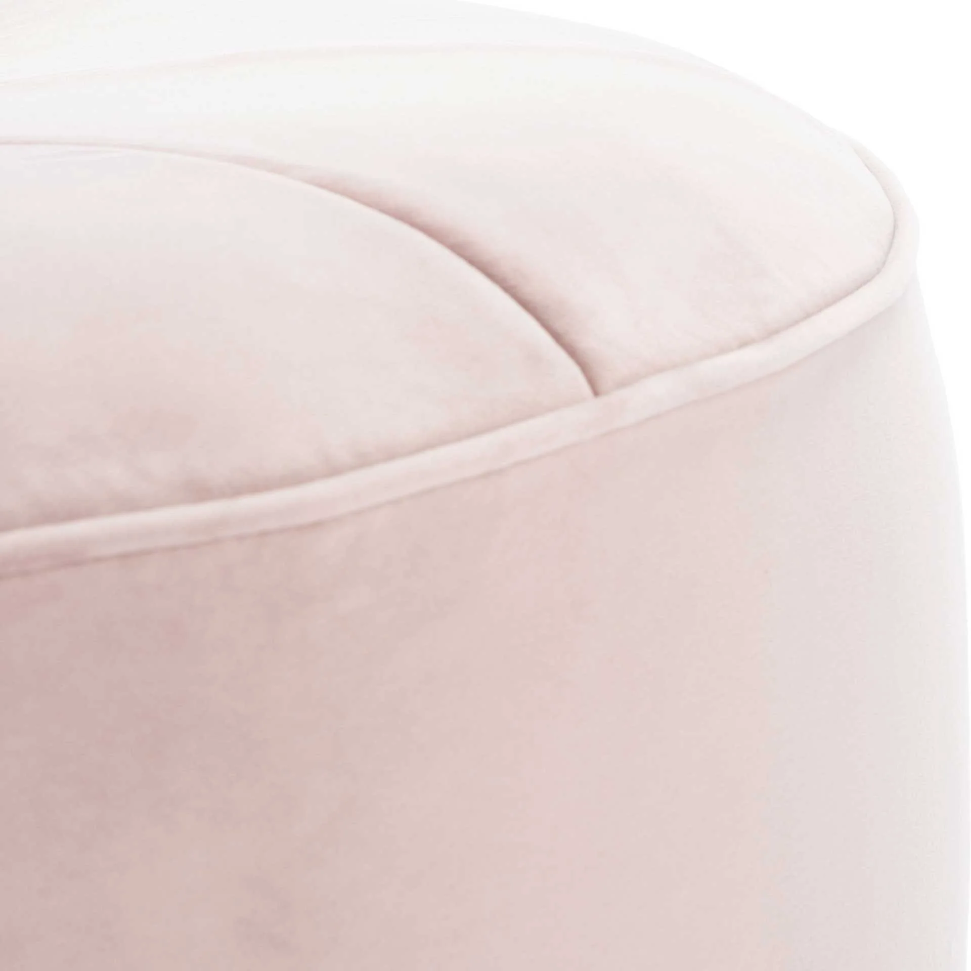 Amada Round Ottoman Blush - Image 2