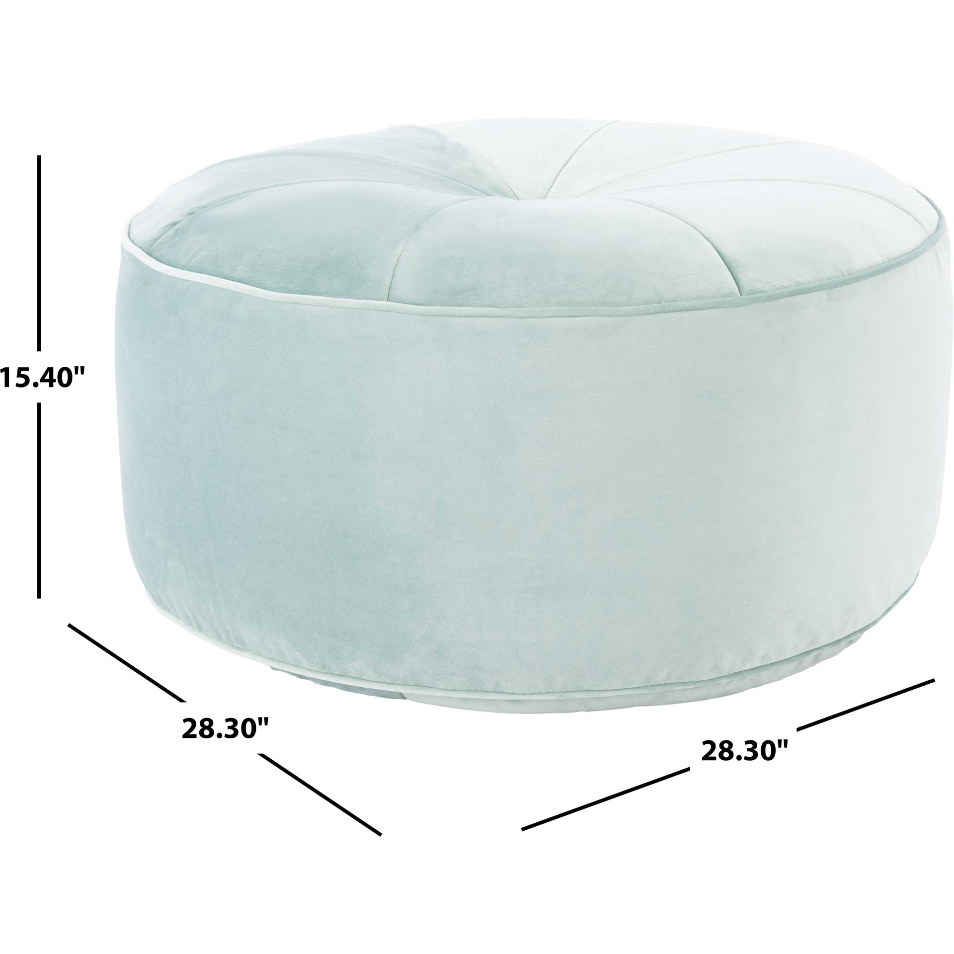 Amada Round Ottoman Mint - Image 5