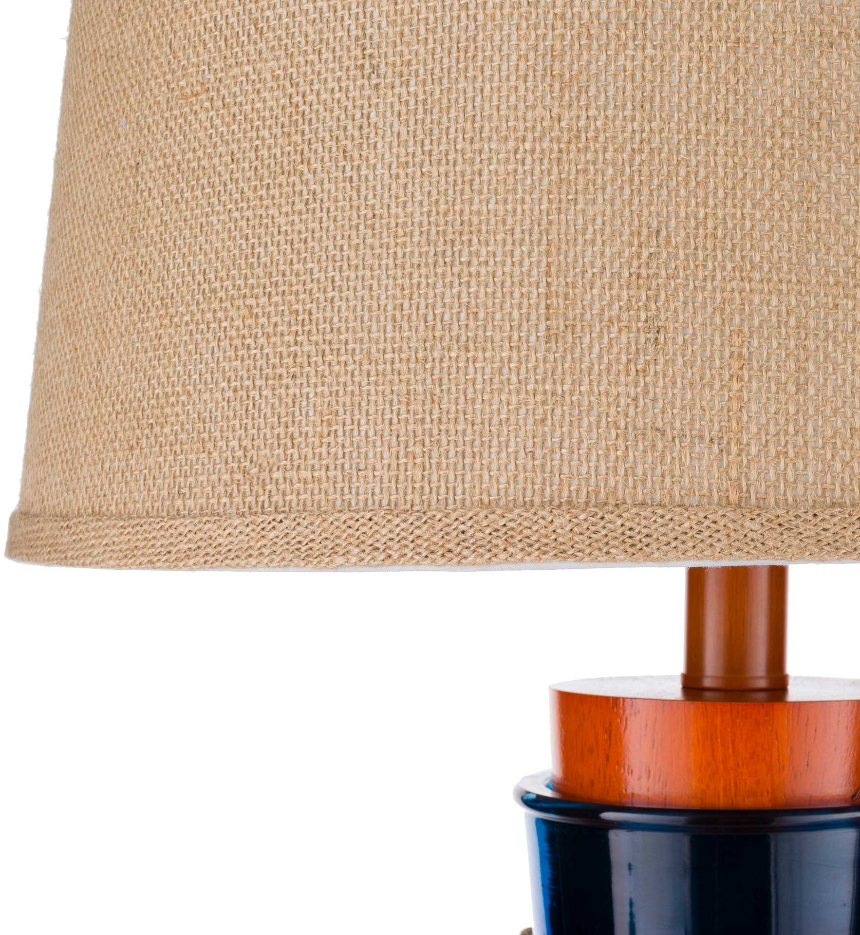 Amaia Table Lamp Dark Blue/Wheat/Navy - Image 3