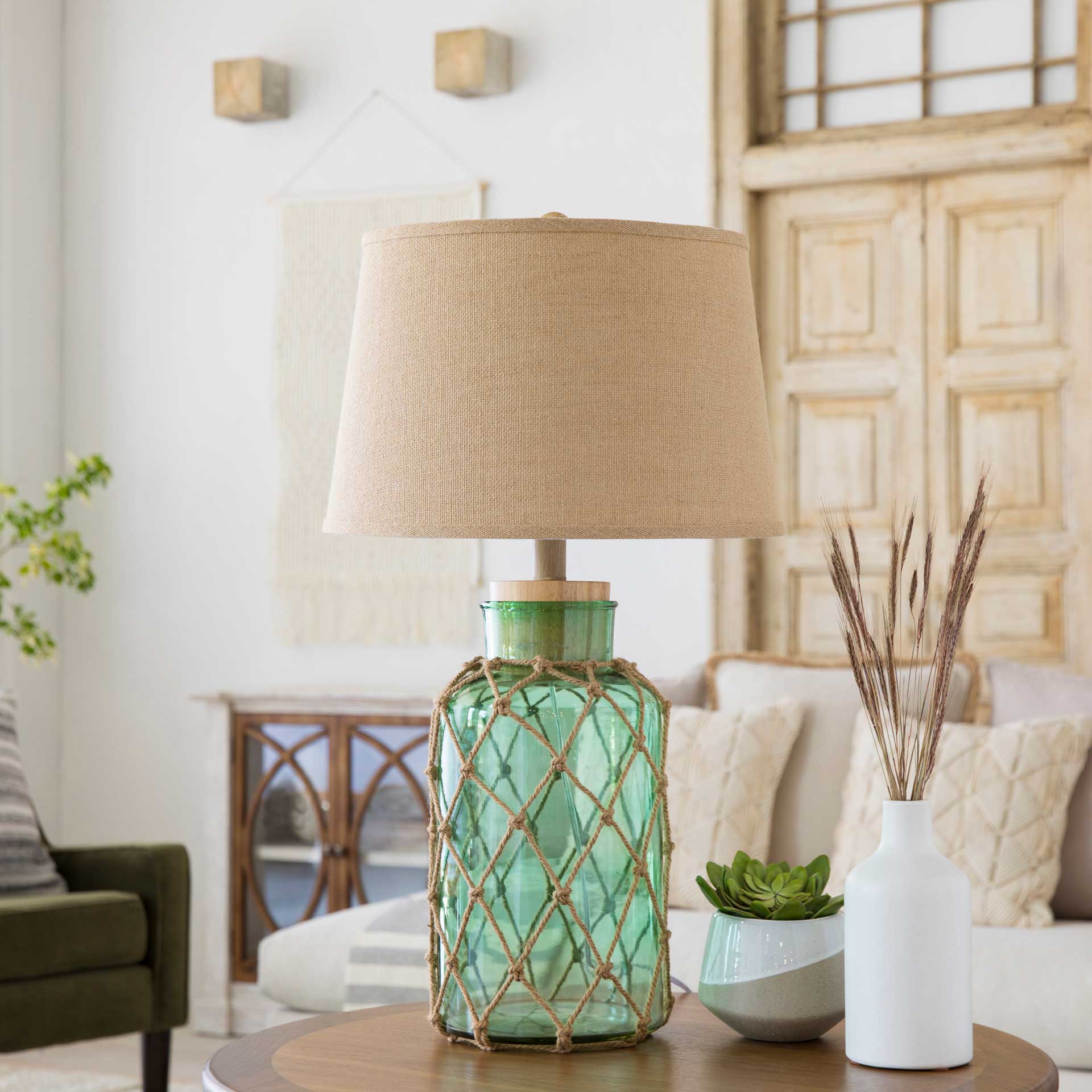Amaia Table Lamp Mint/Wheat/Natural - Image 6