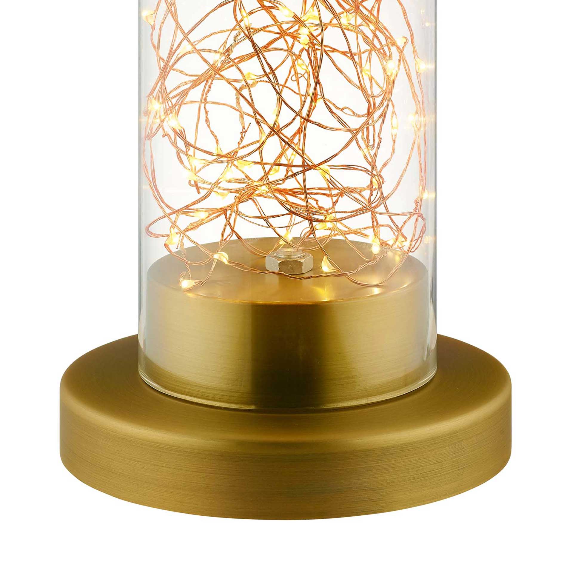 Amalia Cylindrical Table Lamp Gold/Chrome - Image 3