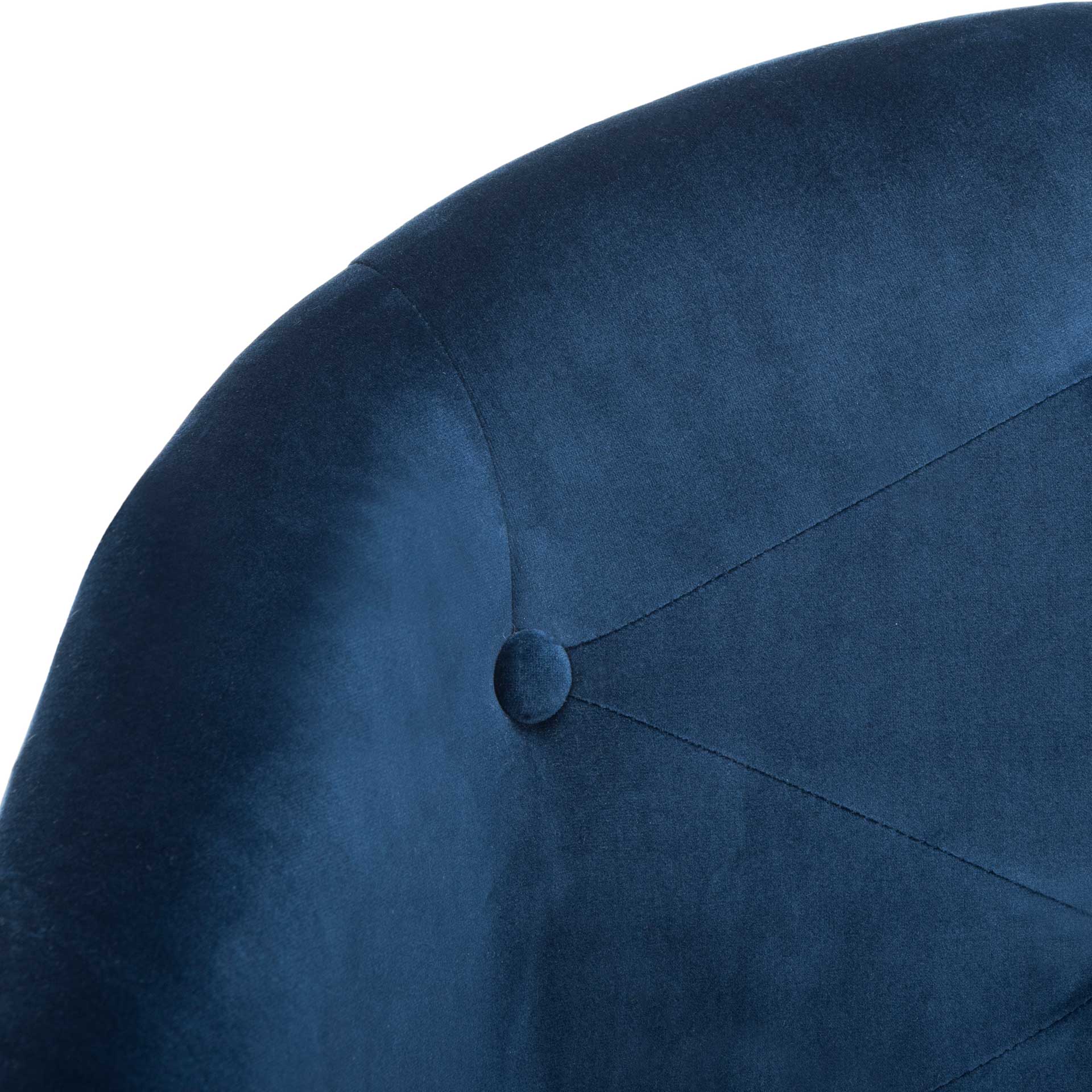 Amalya Tufted Velvet Office Chair Navy/Chrome - Image 5