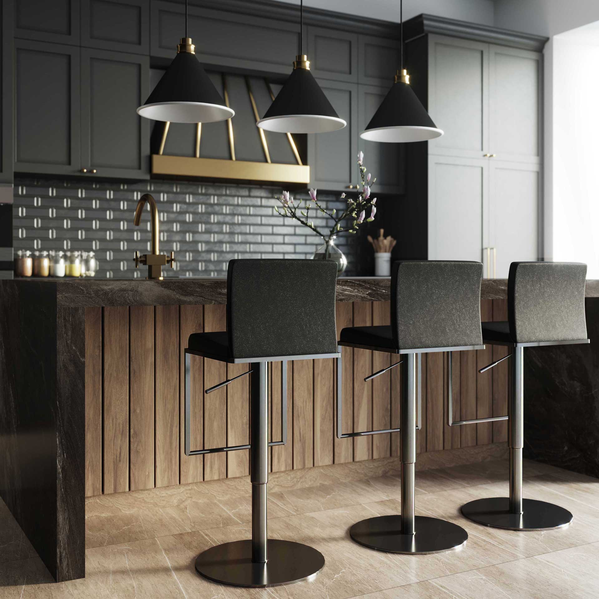 Amara Steel Bar Stool Black - Image 10
