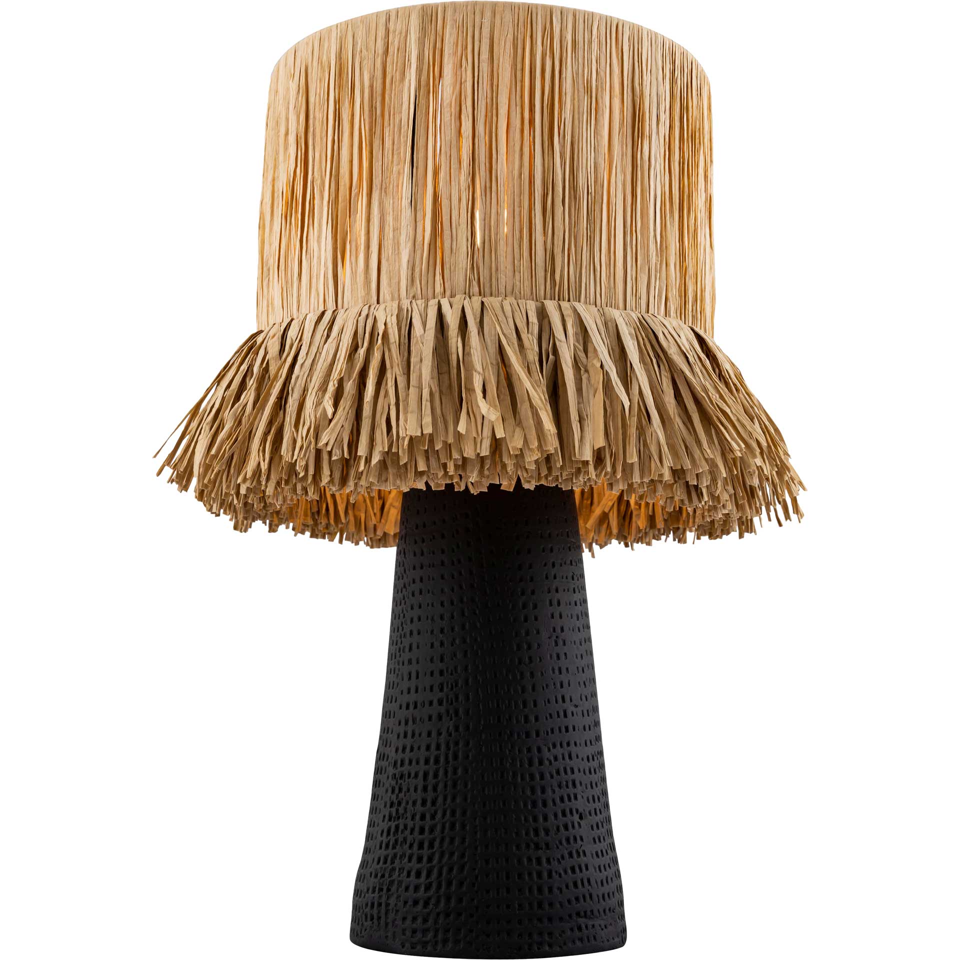 Amaya Table Lamp Black/Natural - Image 3