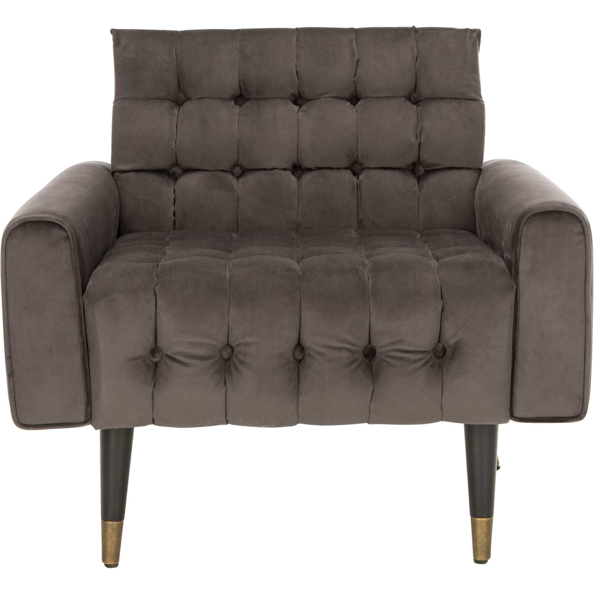 Amble Tufted Accent Chair Shale/Black/Brass - Image 2