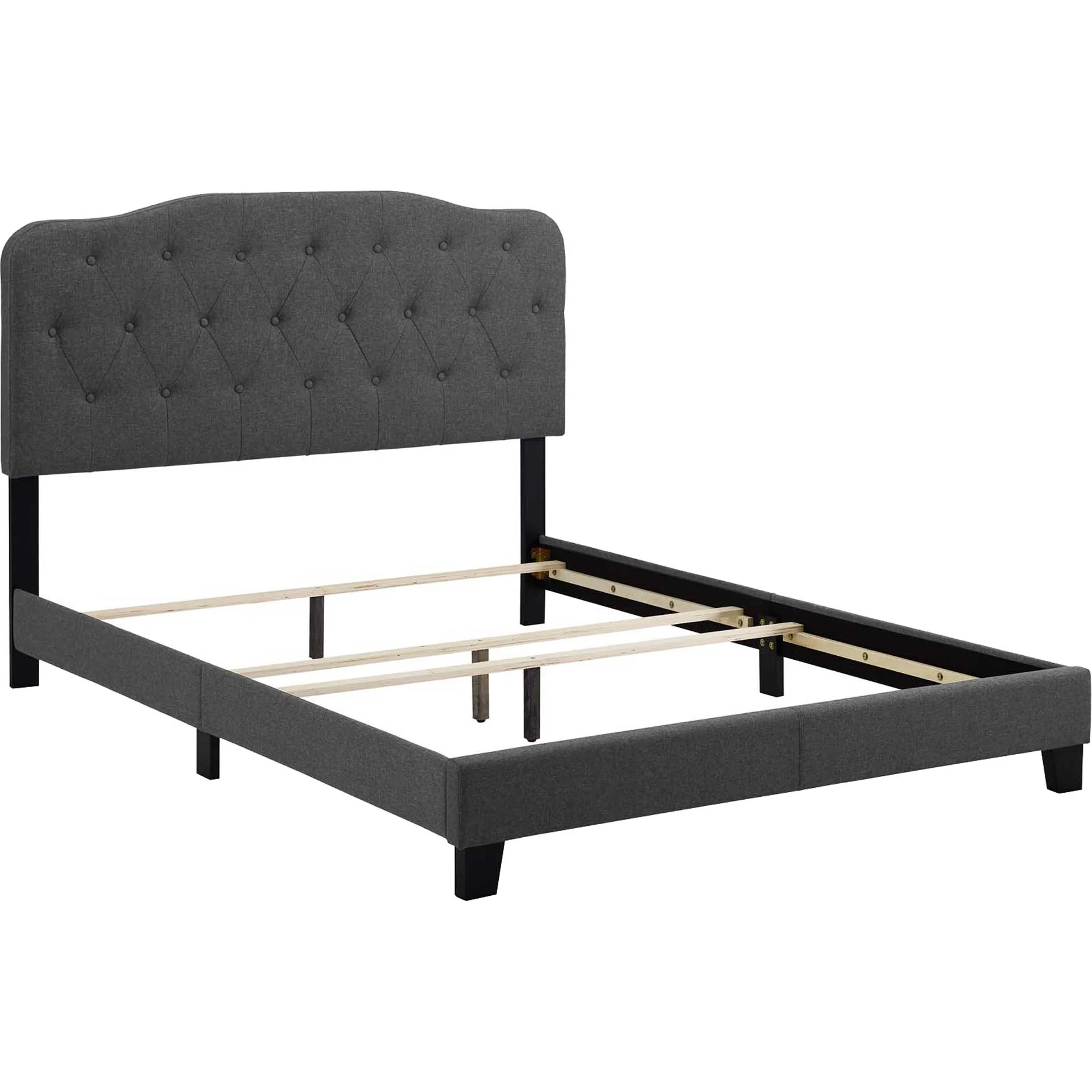 Amelie Upholstered Fabric Bed Gray - Image 4