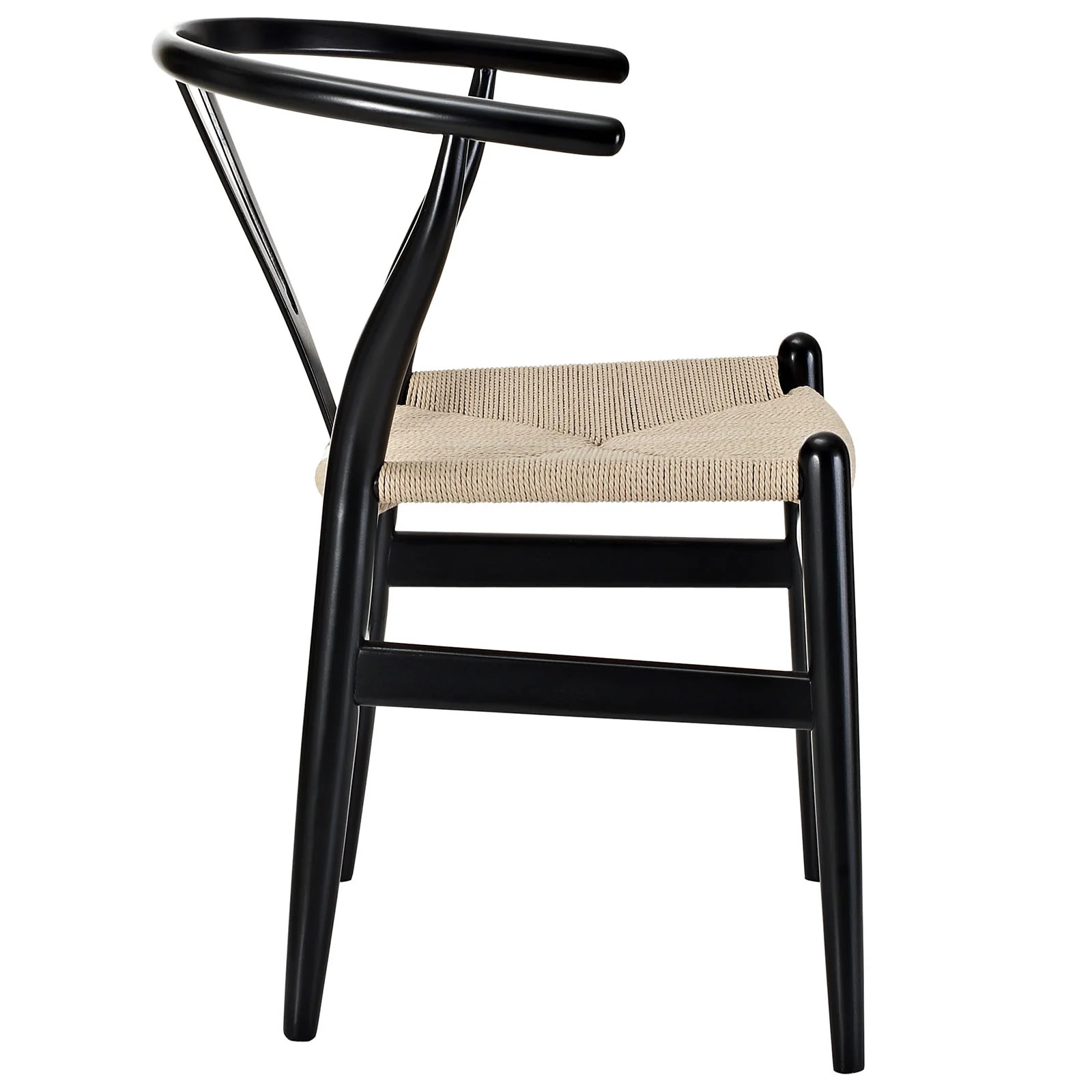 Amelot Wood Armchair Black - Image 2