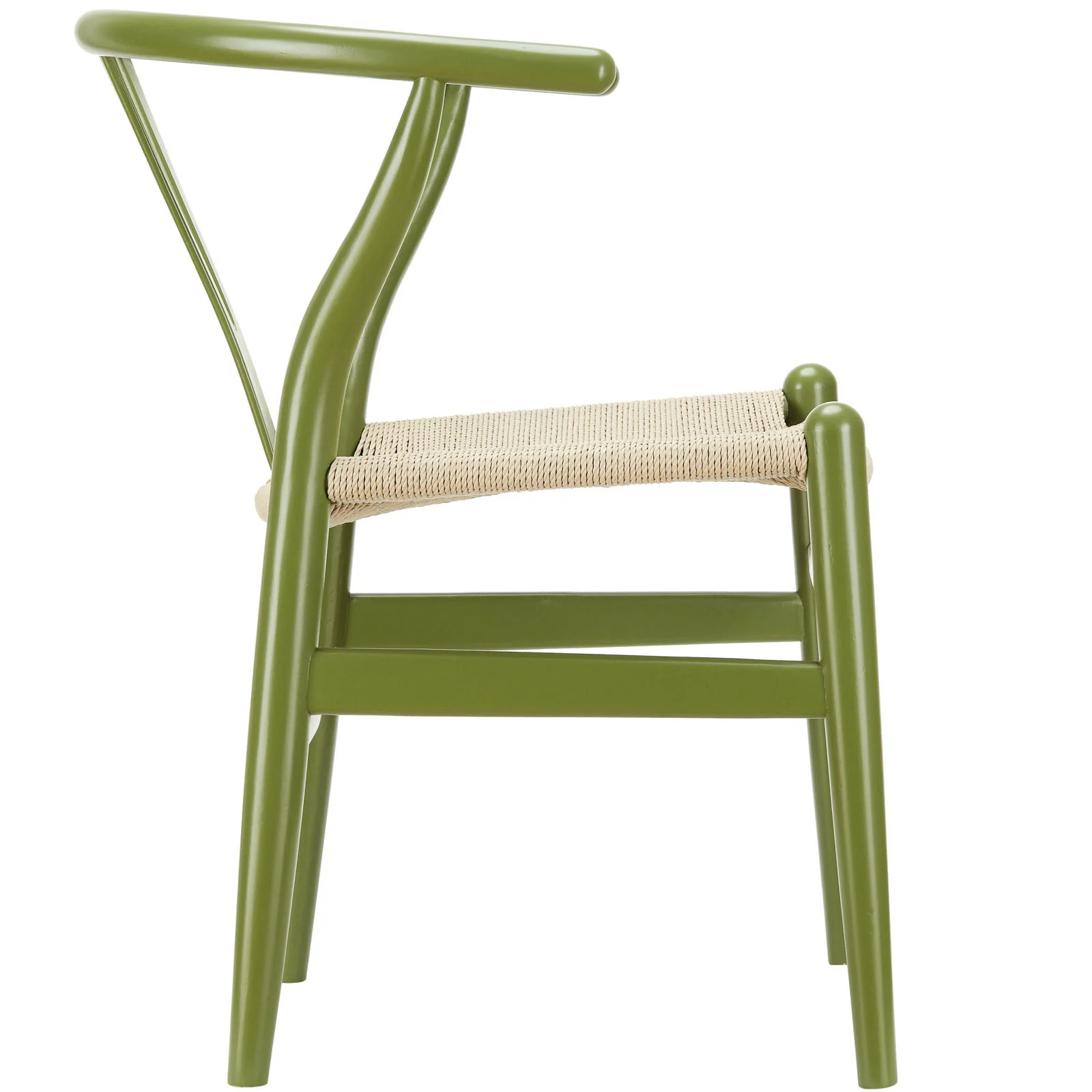 Amelot Wood Armchair Green - Image 2