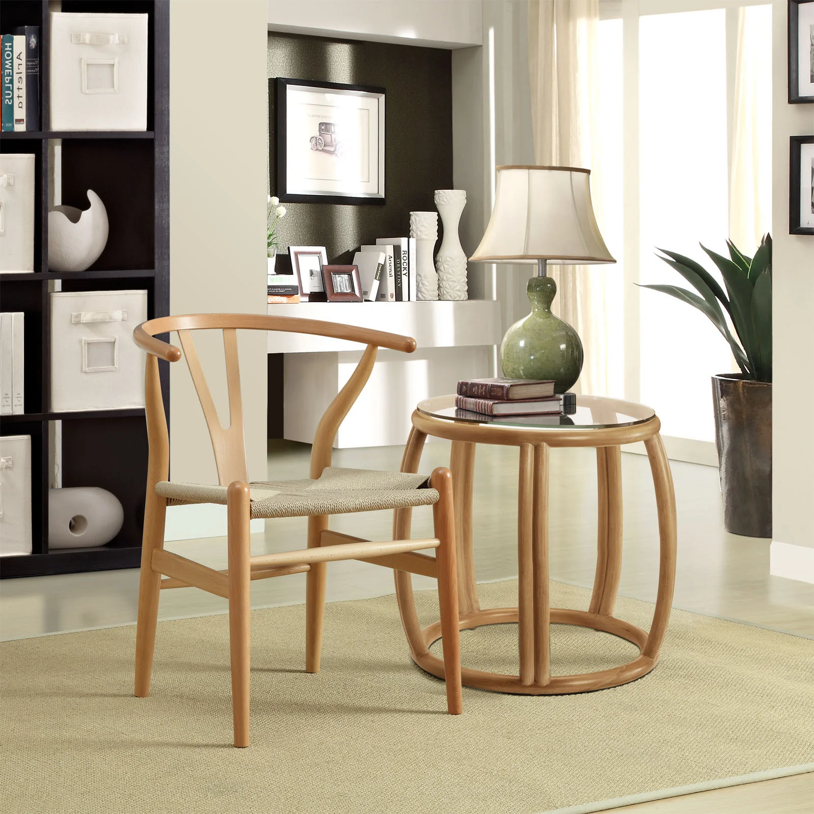 Amelot Wood Armchair Natural - Image 4