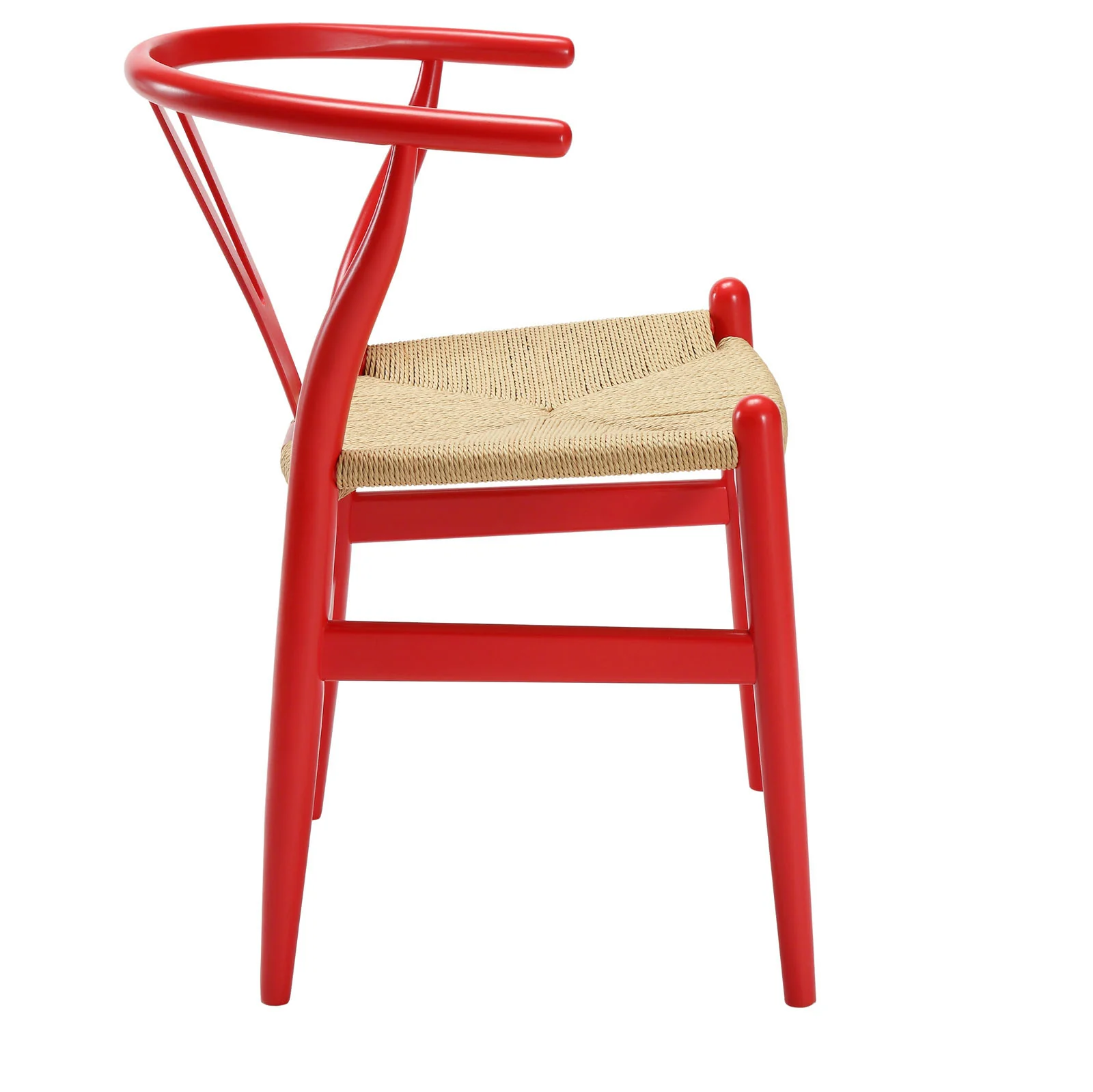 Amelot Wood Armchair Red - Image 2