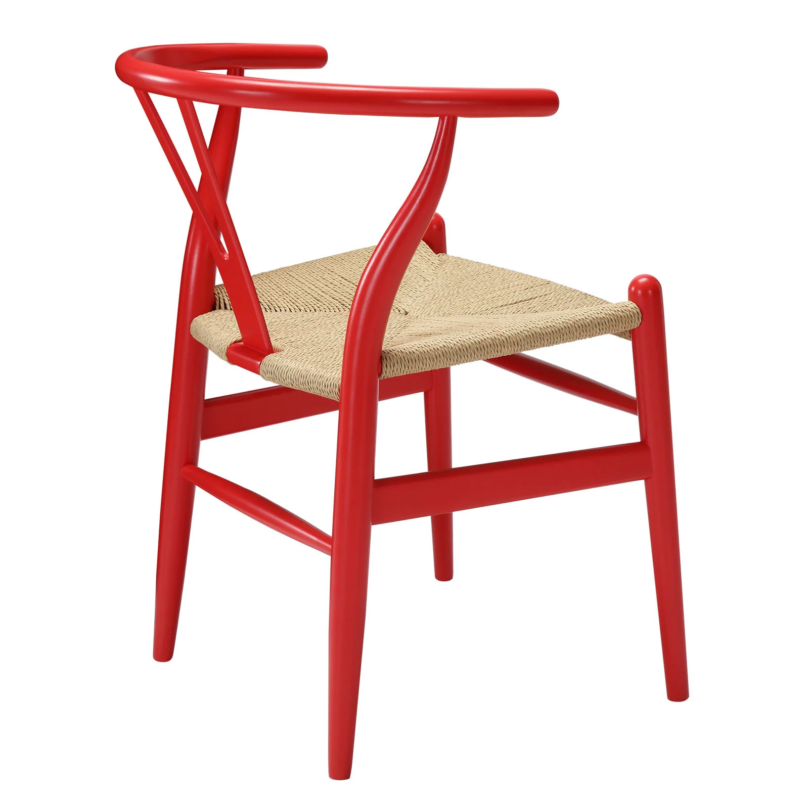 Amelot Wood Armchair Red - Image 3