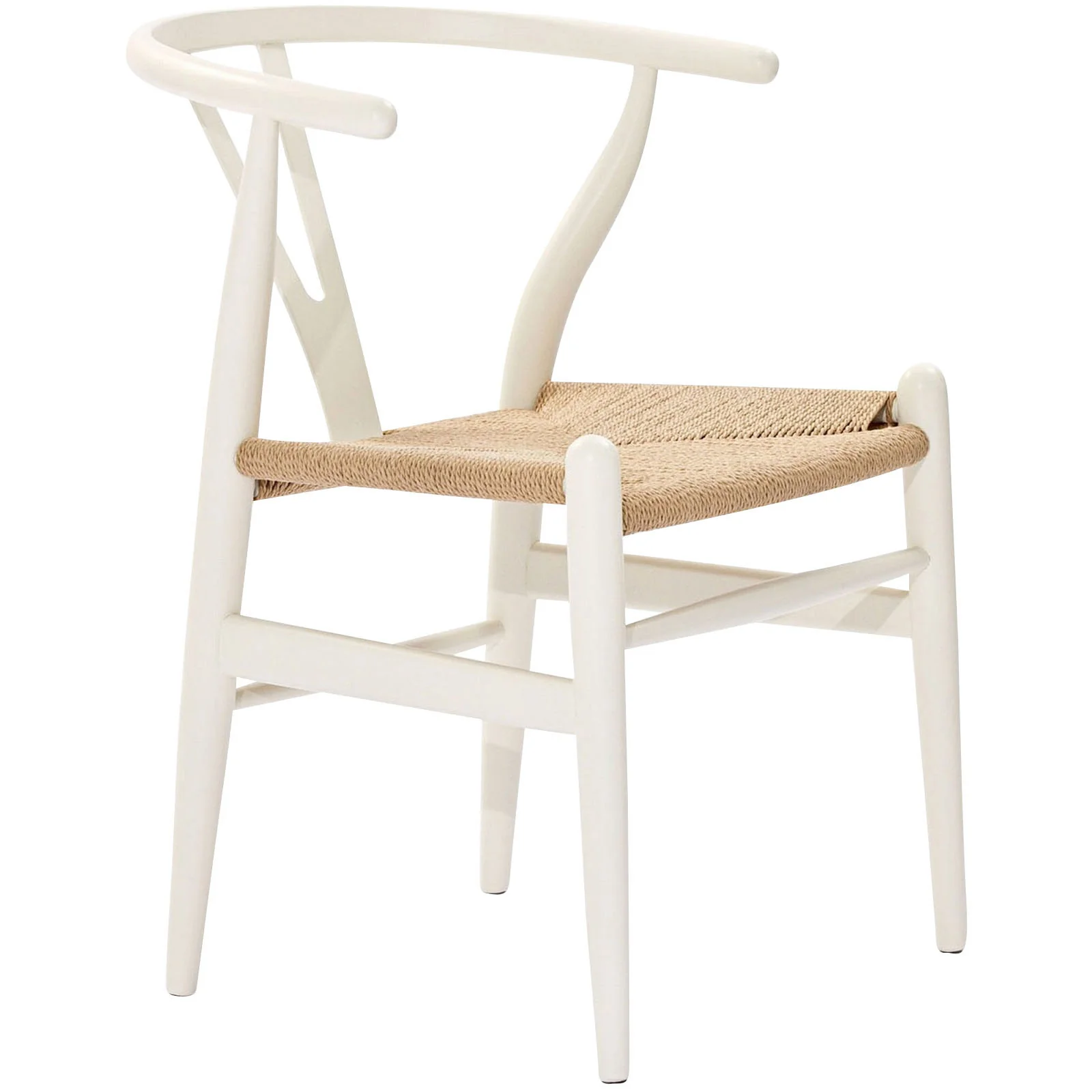 Amelot Wood Armchair White - Image 4