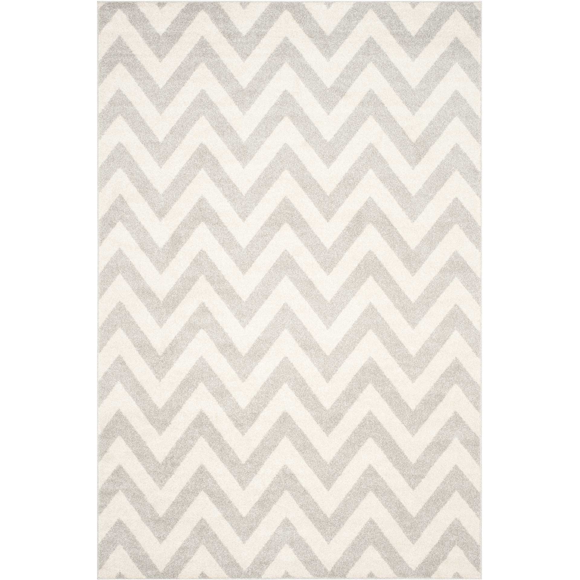 Amherst Chevron Light Gray/Beige Area Rug - Image 3