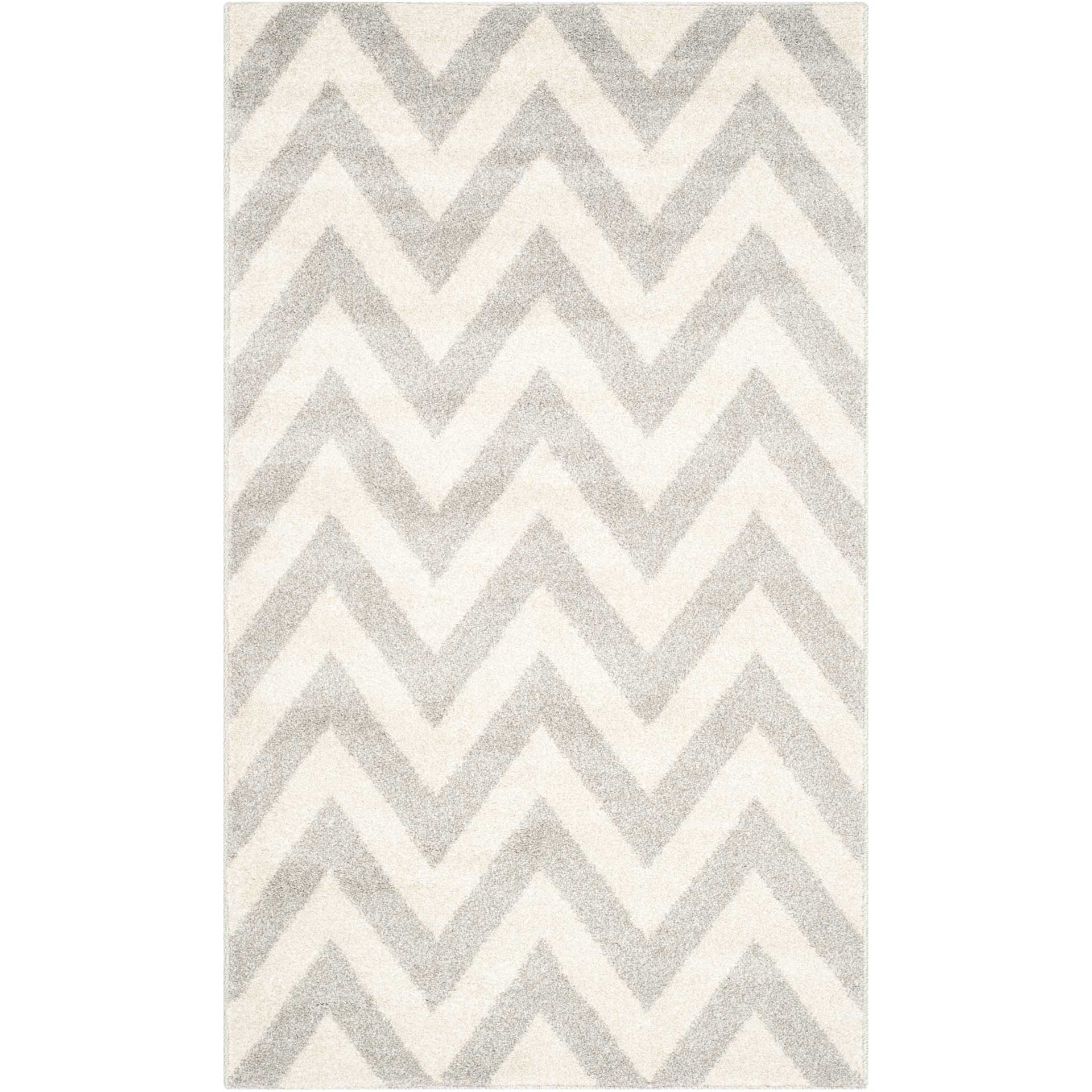 Amherst Chevron Light Gray/Beige Area Rug - Image 4