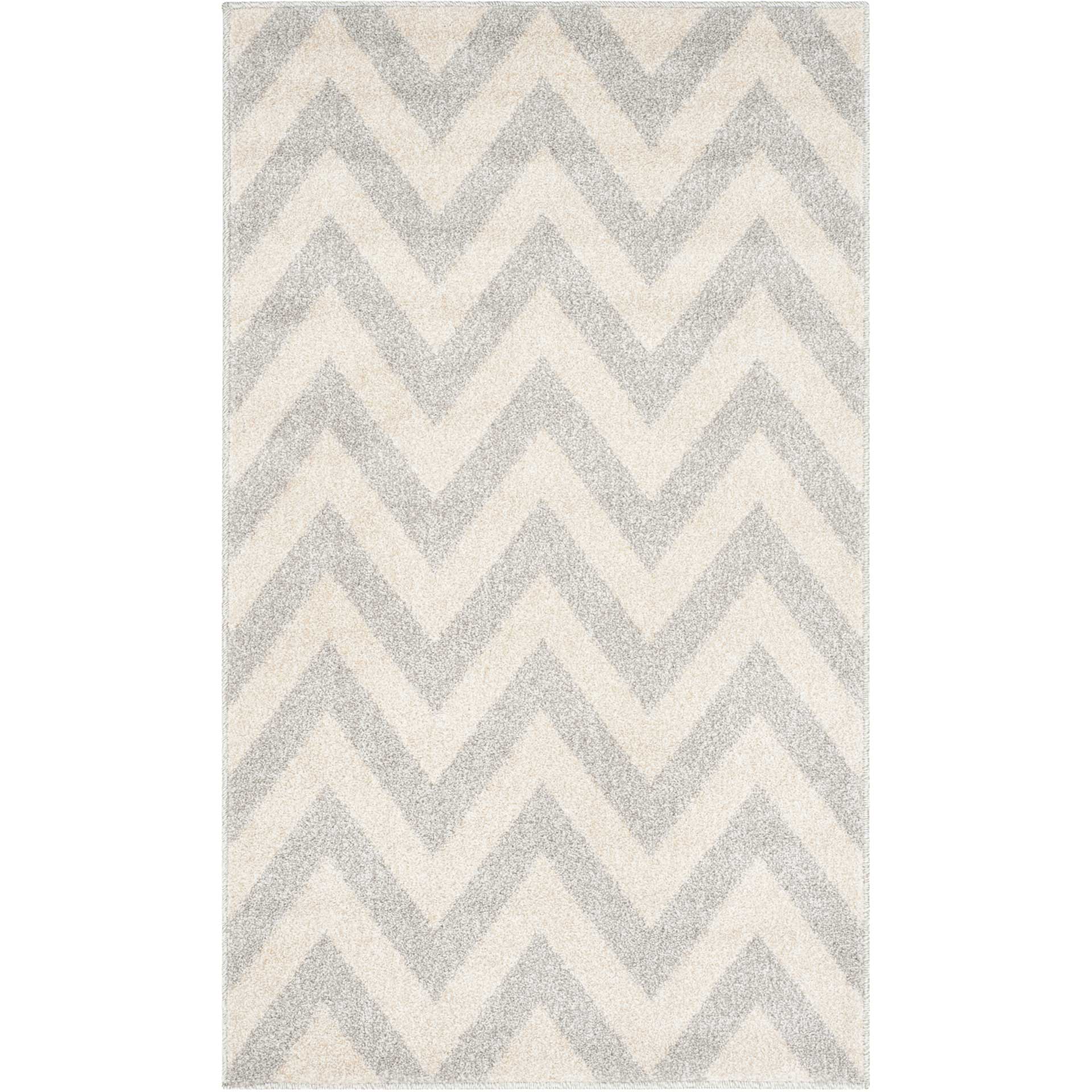 Amherst Chevron Light Gray/Beige Area Rug - Image 5