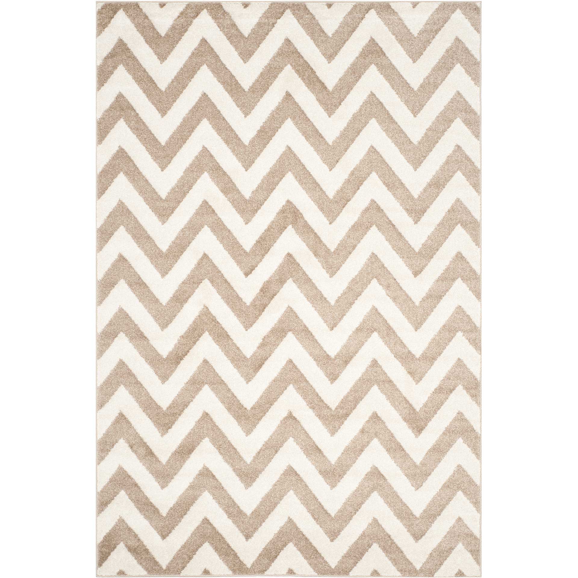 Amherst Chevron Wheat/Beige Area Rug - Image 3