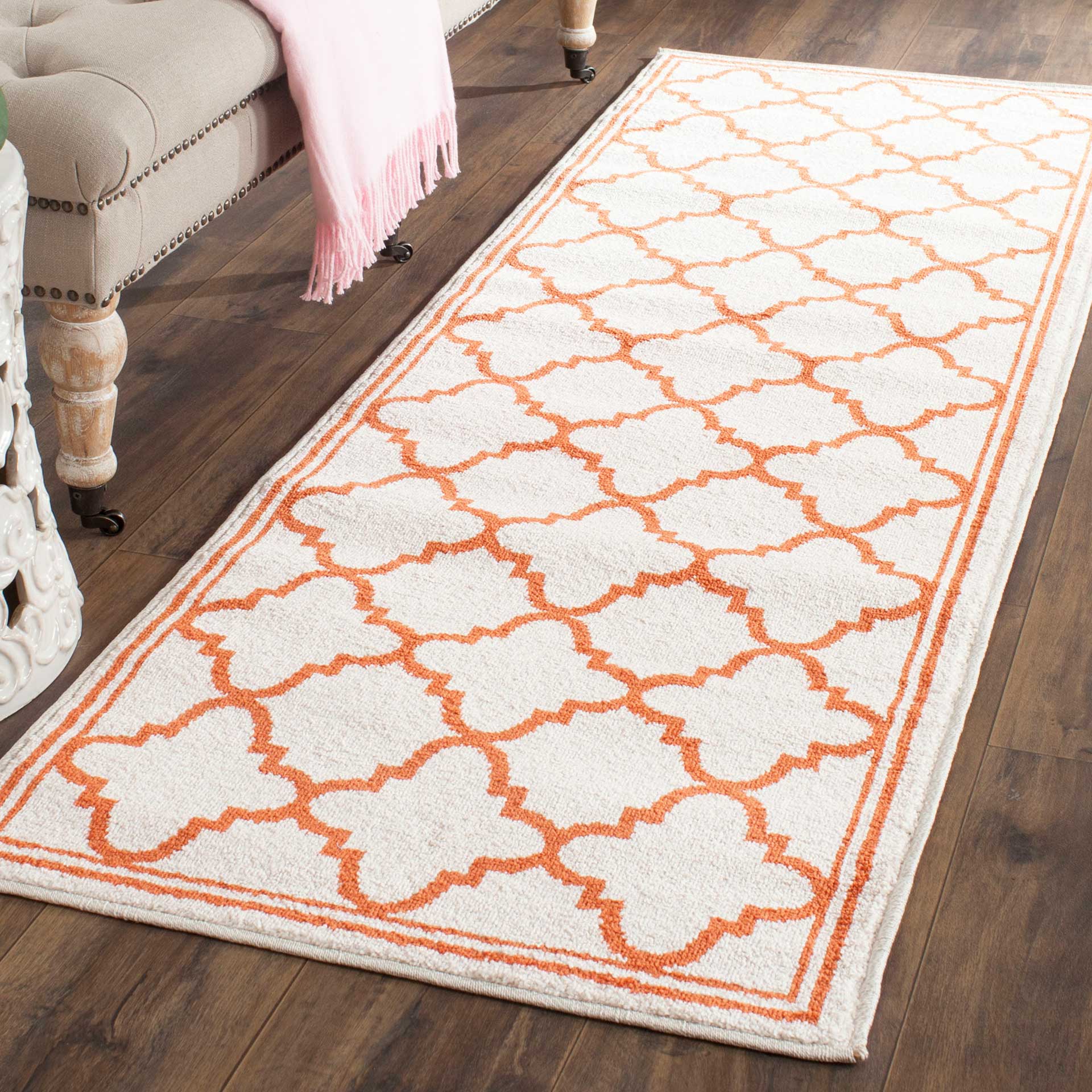 Amherst Lantern Beige/Orange Runner Rug - Image 2