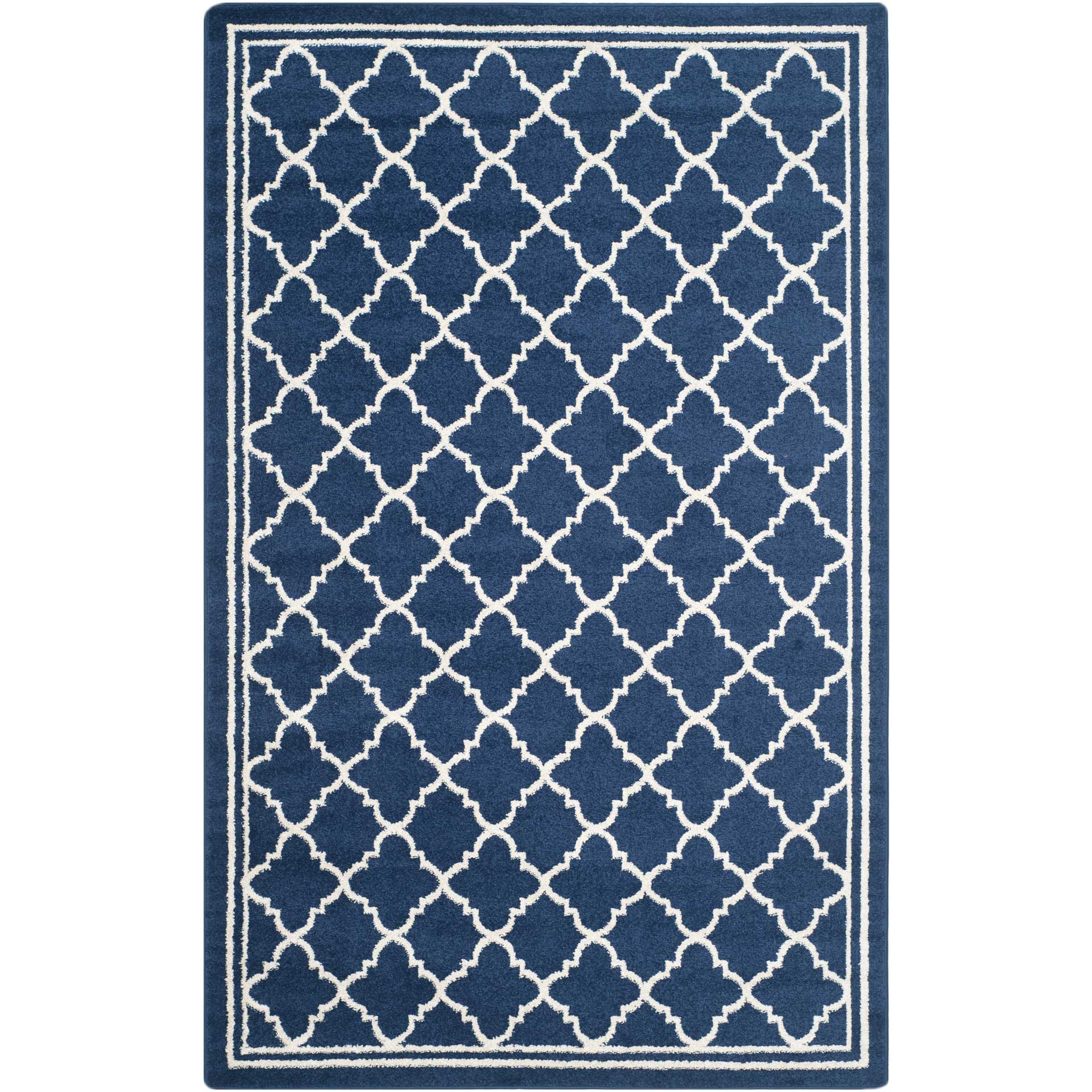 Amherst Lantern Navy/Beige Area Rug - Image 2