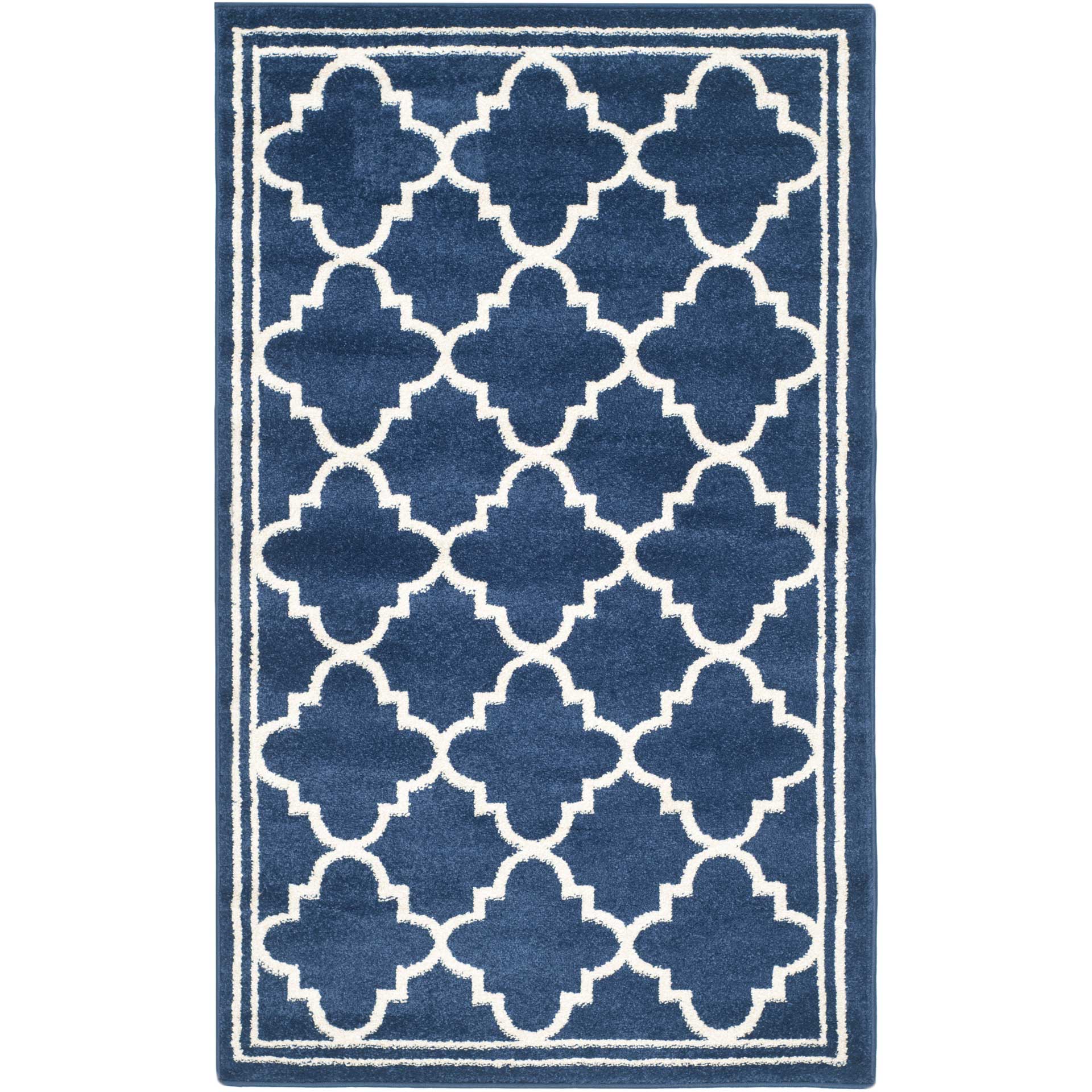 Amherst Lantern Navy/Beige Area Rug - Image 3