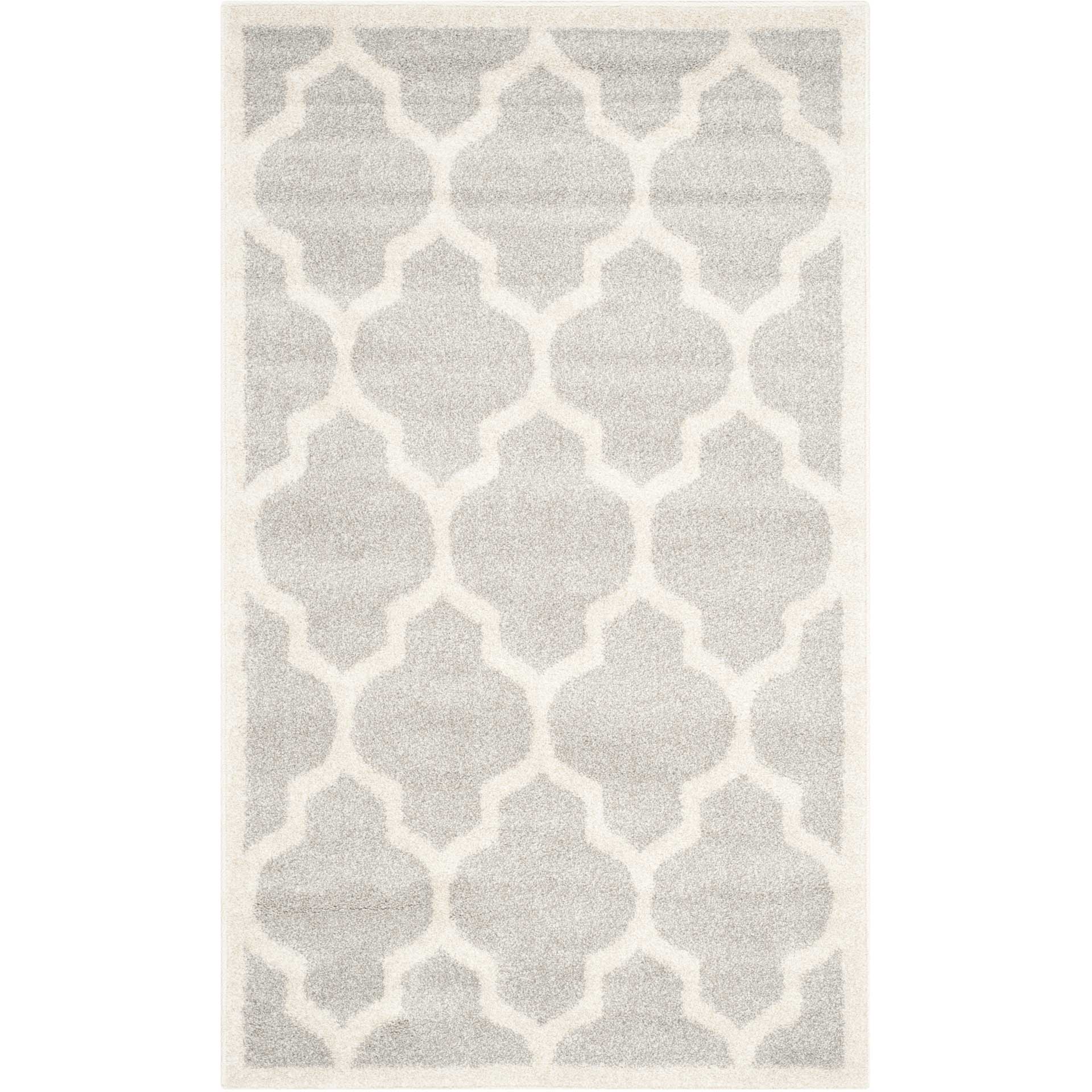 Amherst Quatrefoil Light Gray/Beige Area Rug - Image 4