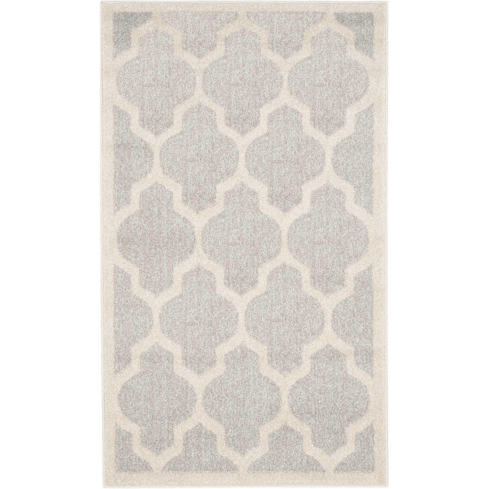 Amherst Quatrefoil Light Gray/Beige Area Rug - Image 5