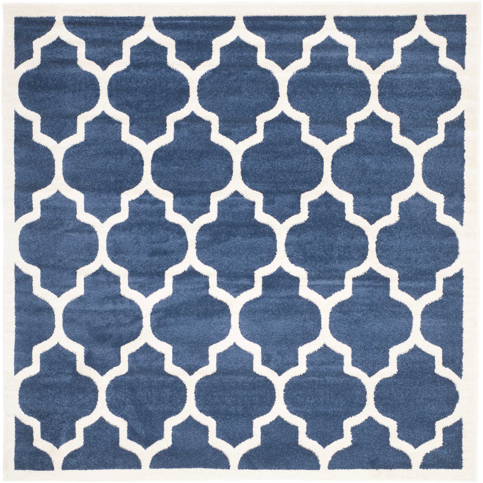 Amherst Quatrefoil Navy/Beige Area Rug - Image 2