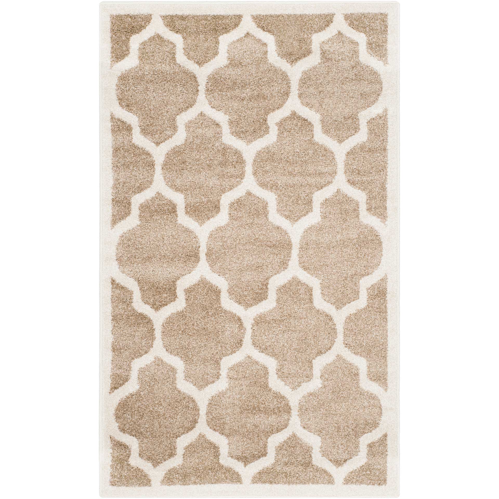 Amherst Quatrefoil Wheat/Beige Area Rug - Image 4