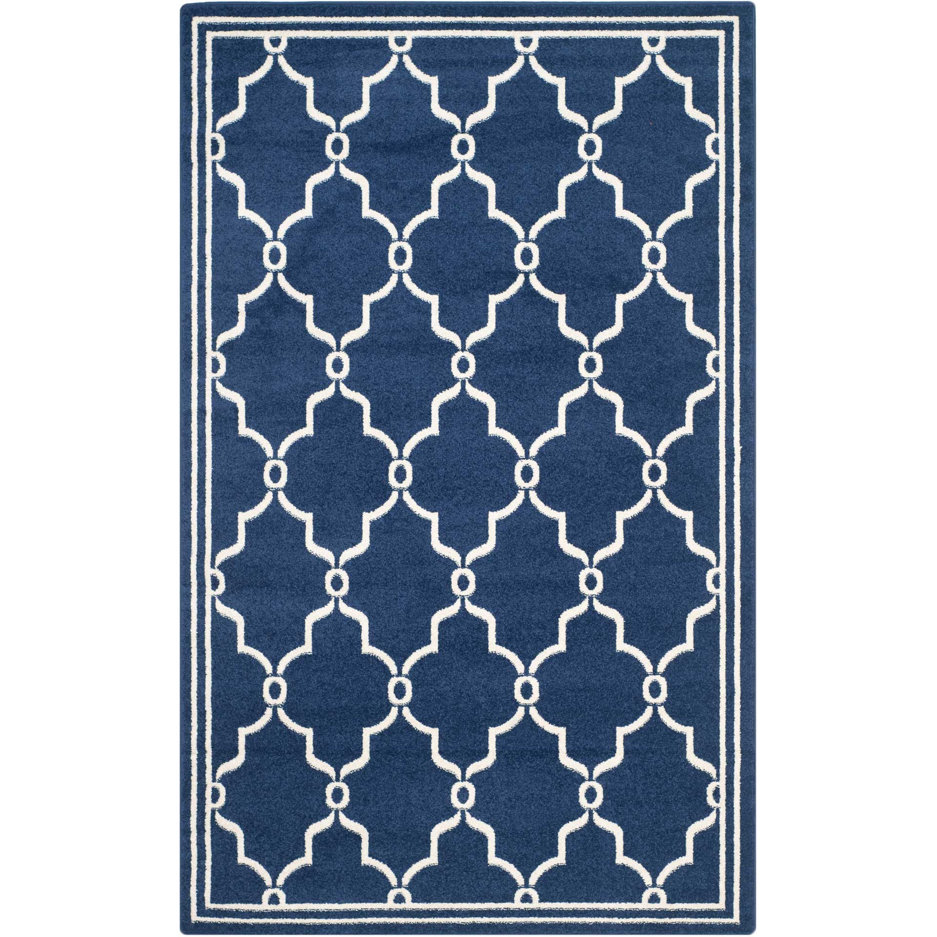 Amherst Trellis Navy/Beige Area Rug - Image 3
