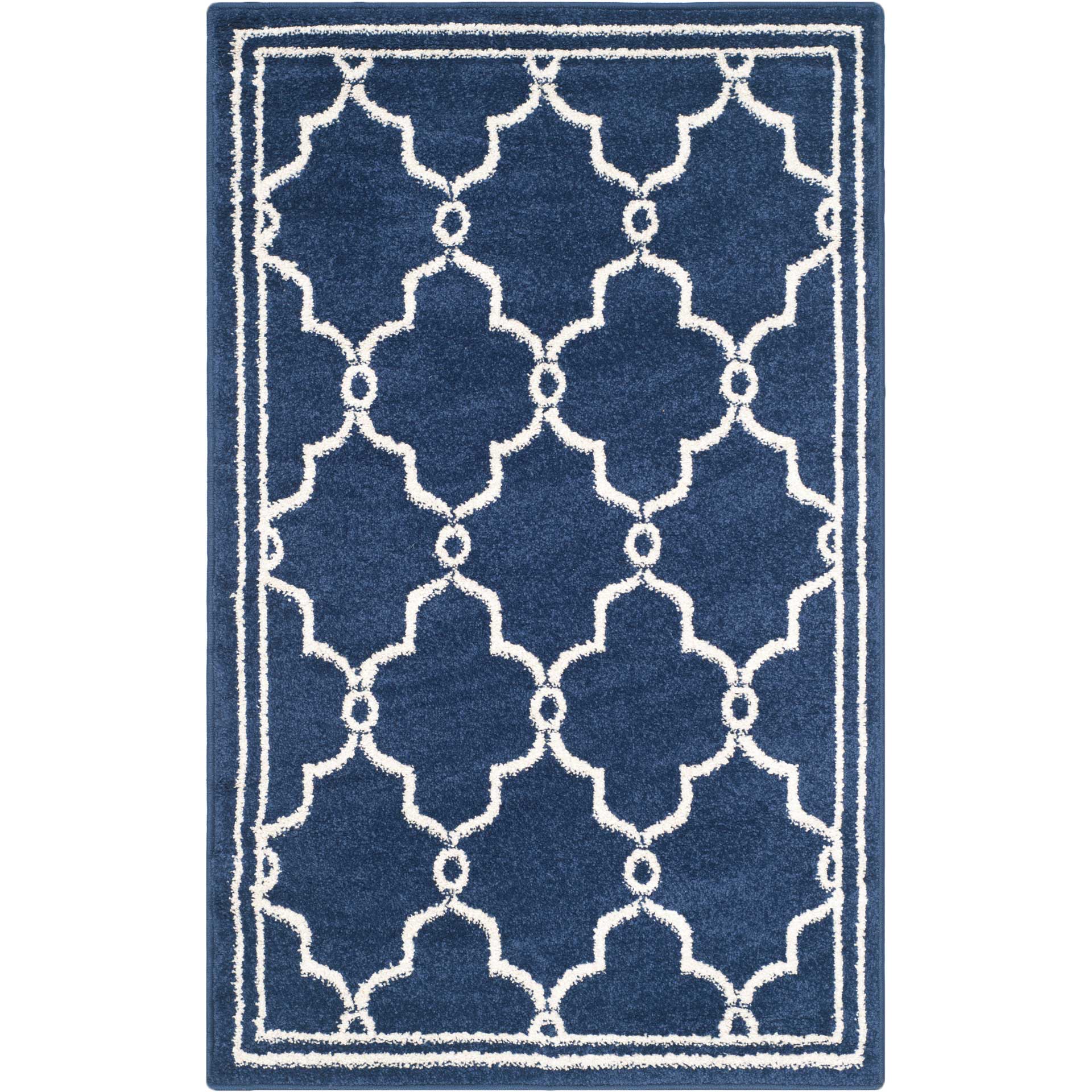 Amherst Trellis Navy/Beige Area Rug - Image 4