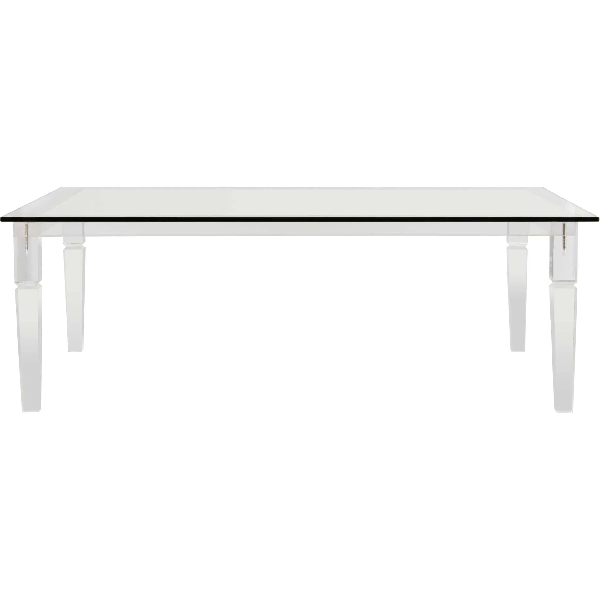 Amish Acrylic Coffee Table Clear - Image 2