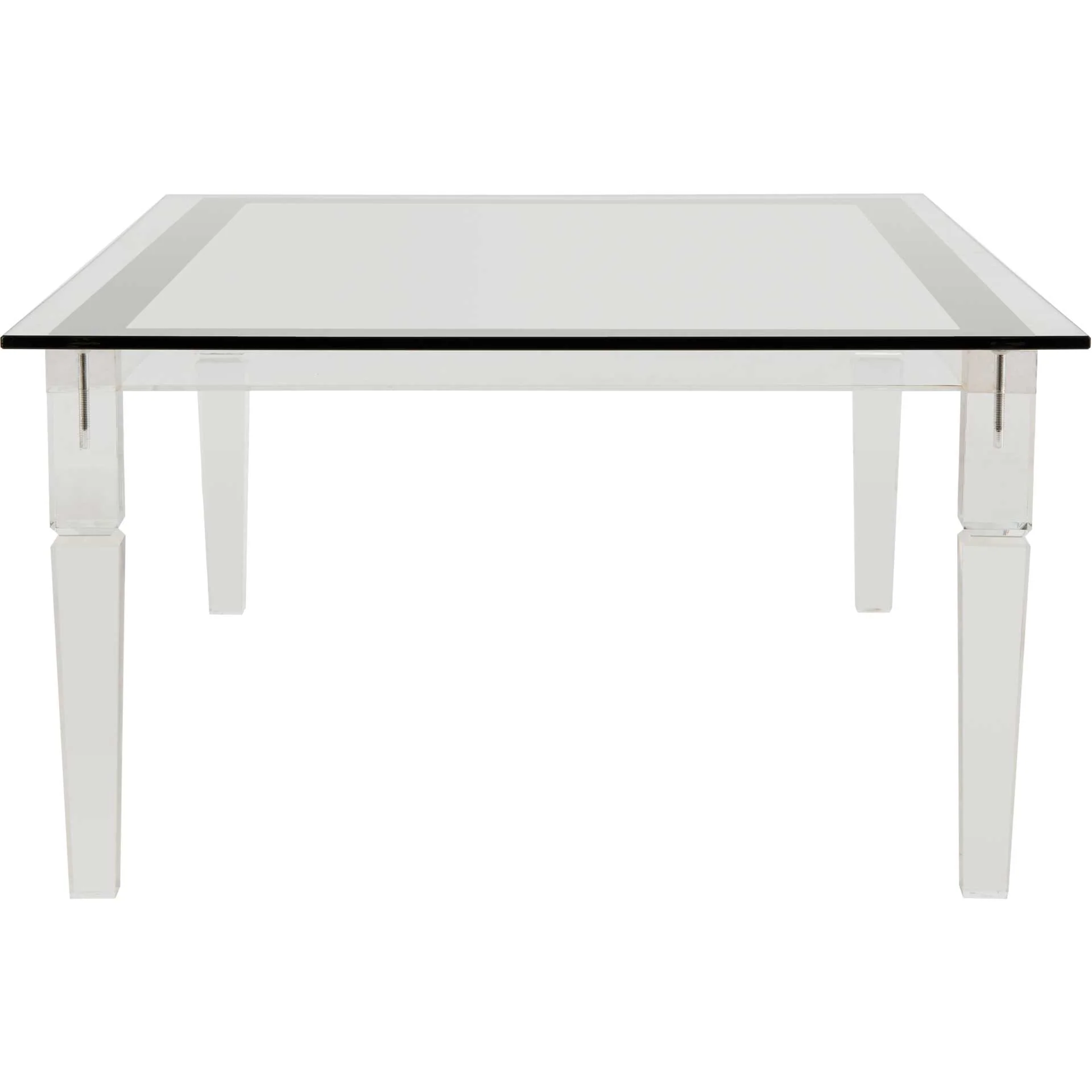 Amish Acrylic Coffee Table Clear - Image 3