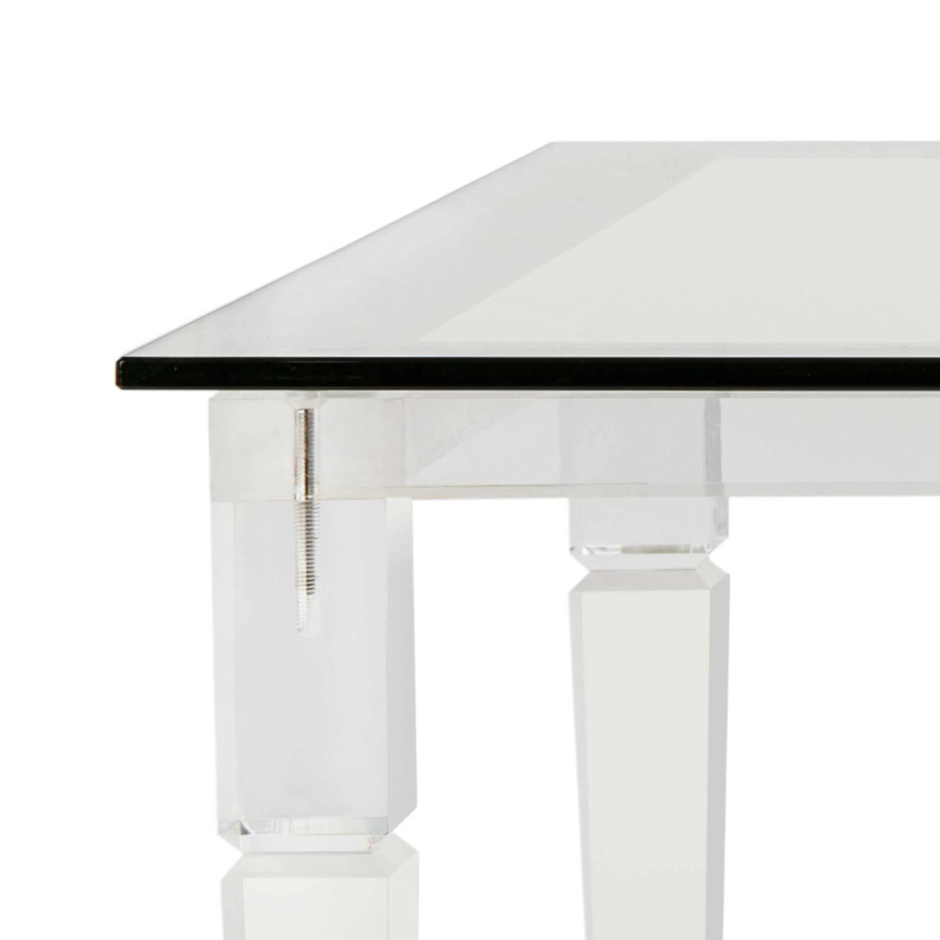 Amish Acrylic Coffee Table Clear - Image 5