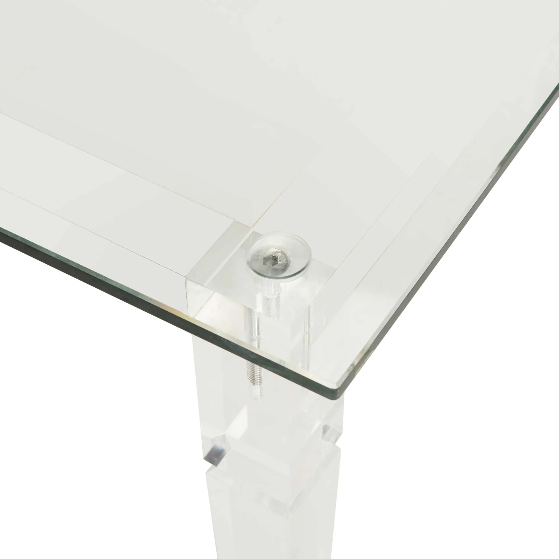 Amish Acrylic Coffee Table Clear - Image 6