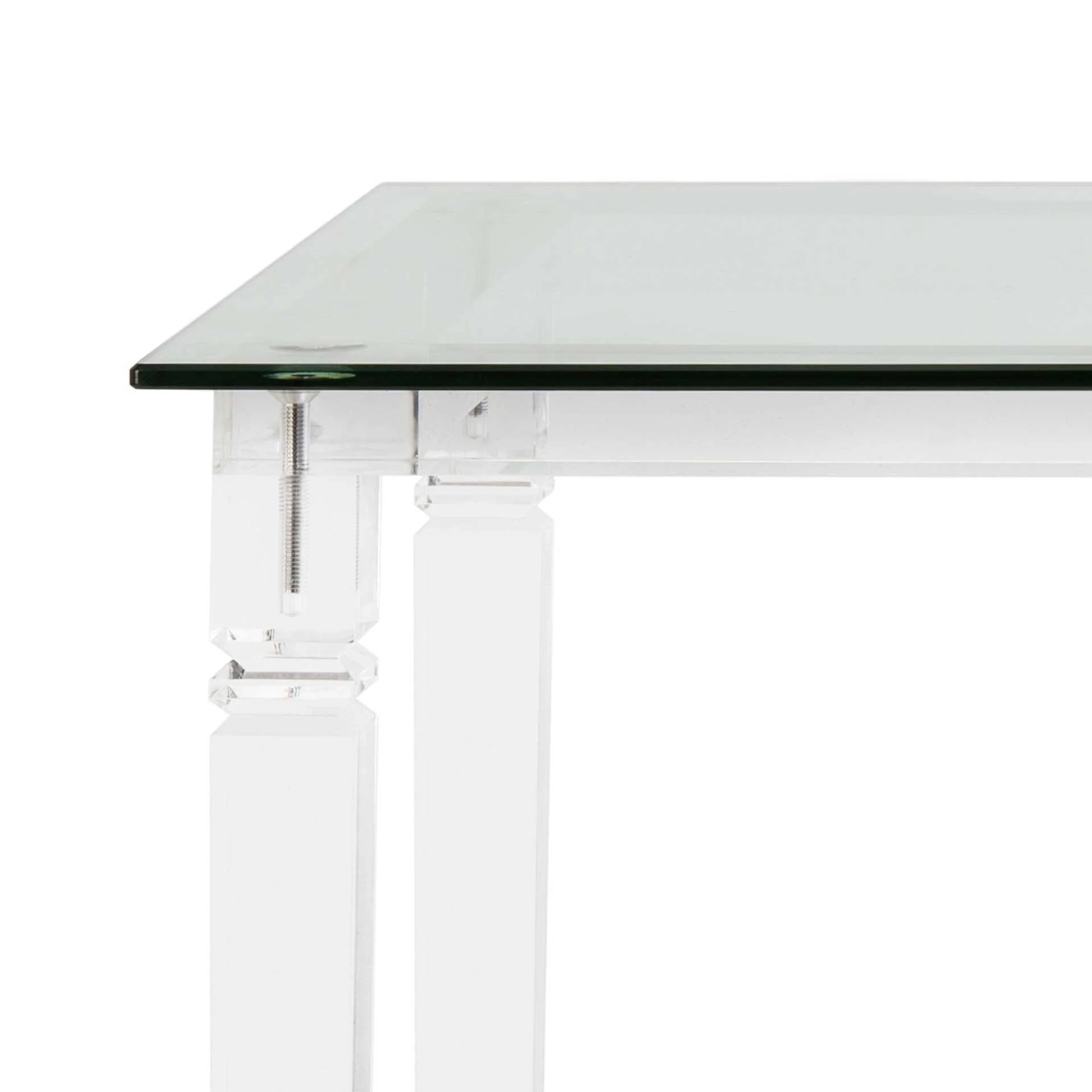 Amish Acrylic Side Table Clear - Image 5
