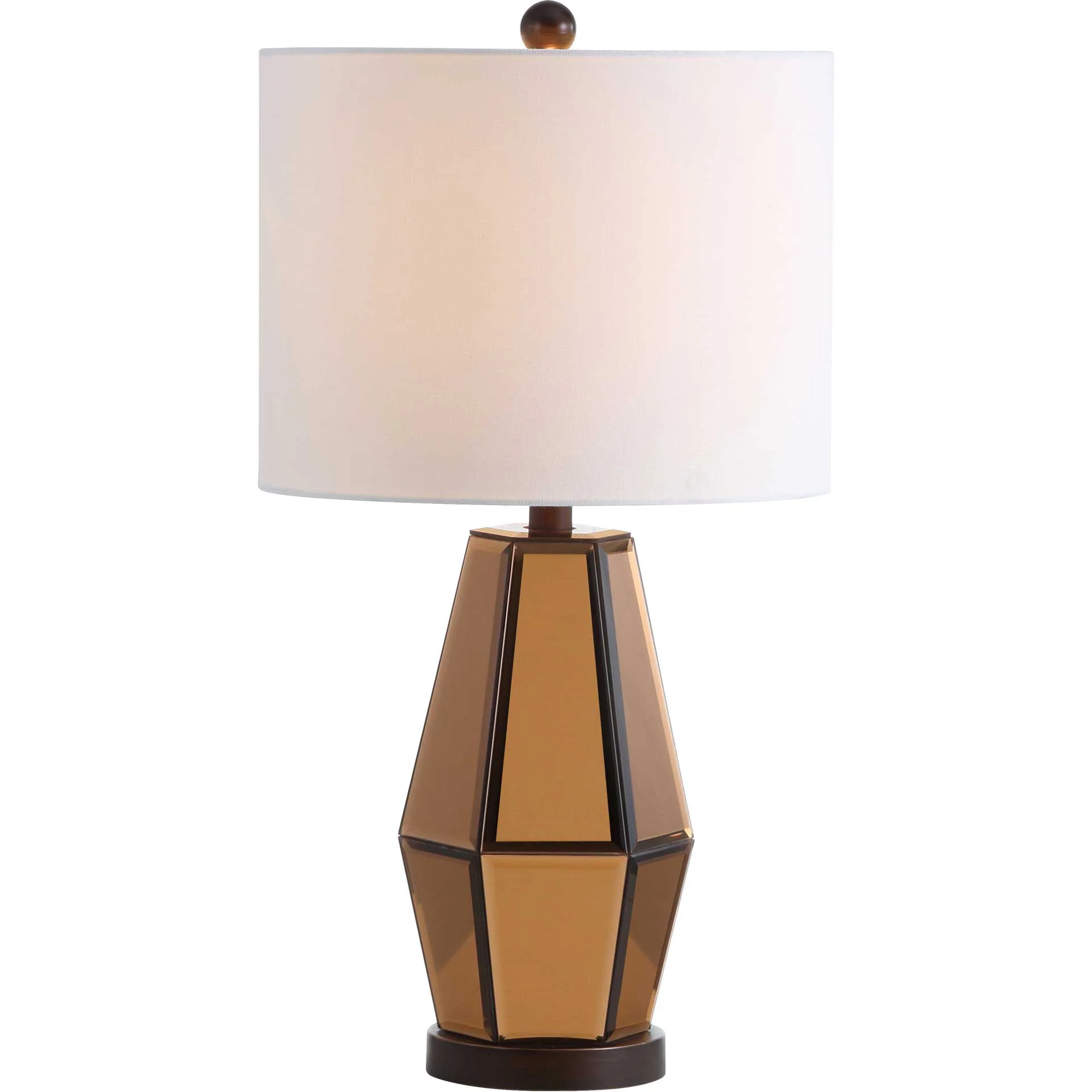 Amish Table Lamp Copper/Dark Brown - Image 2